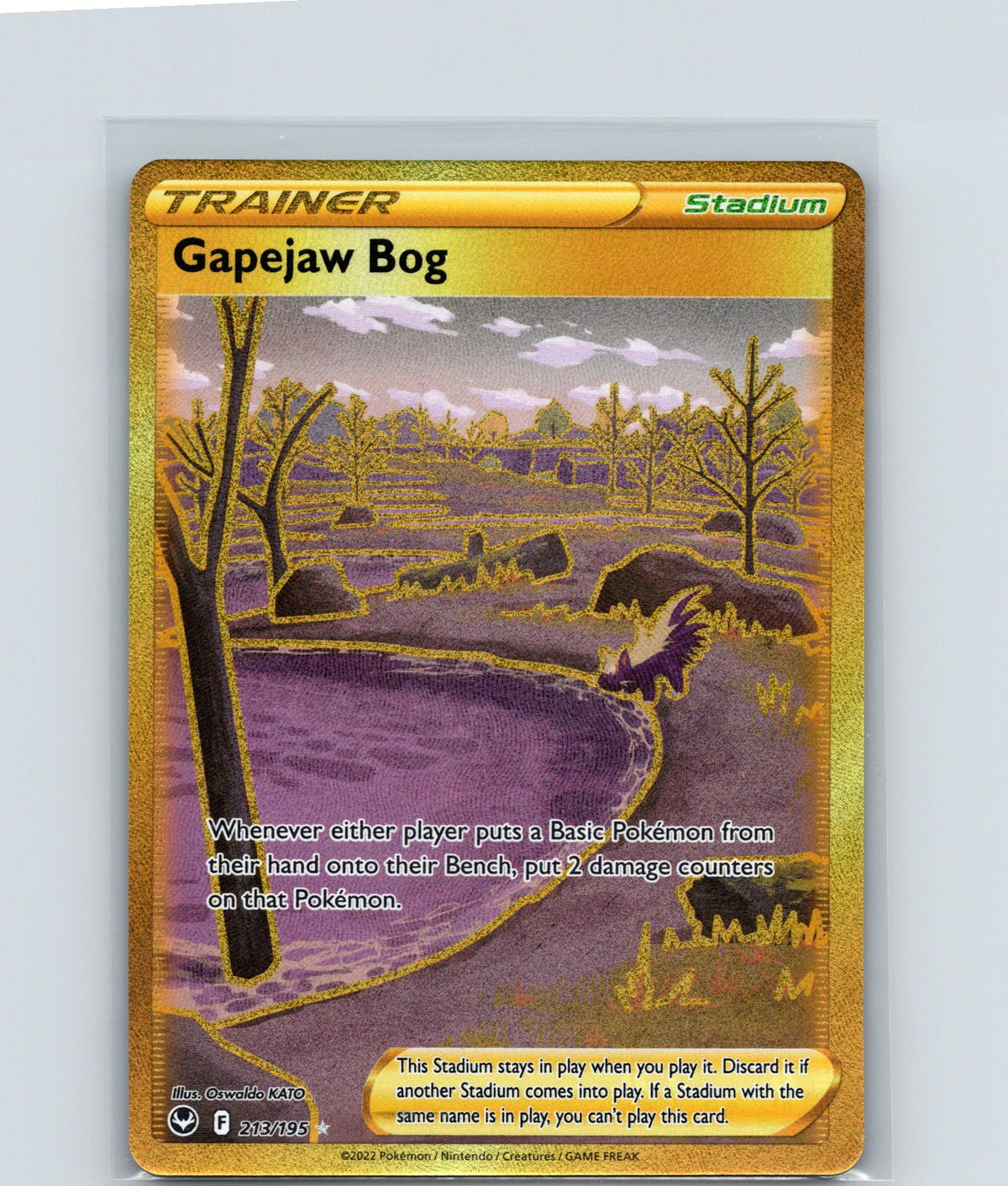 Gapejaw Bog Holo Secret Rare SWSH12: Silver Tempest 213/195 NM