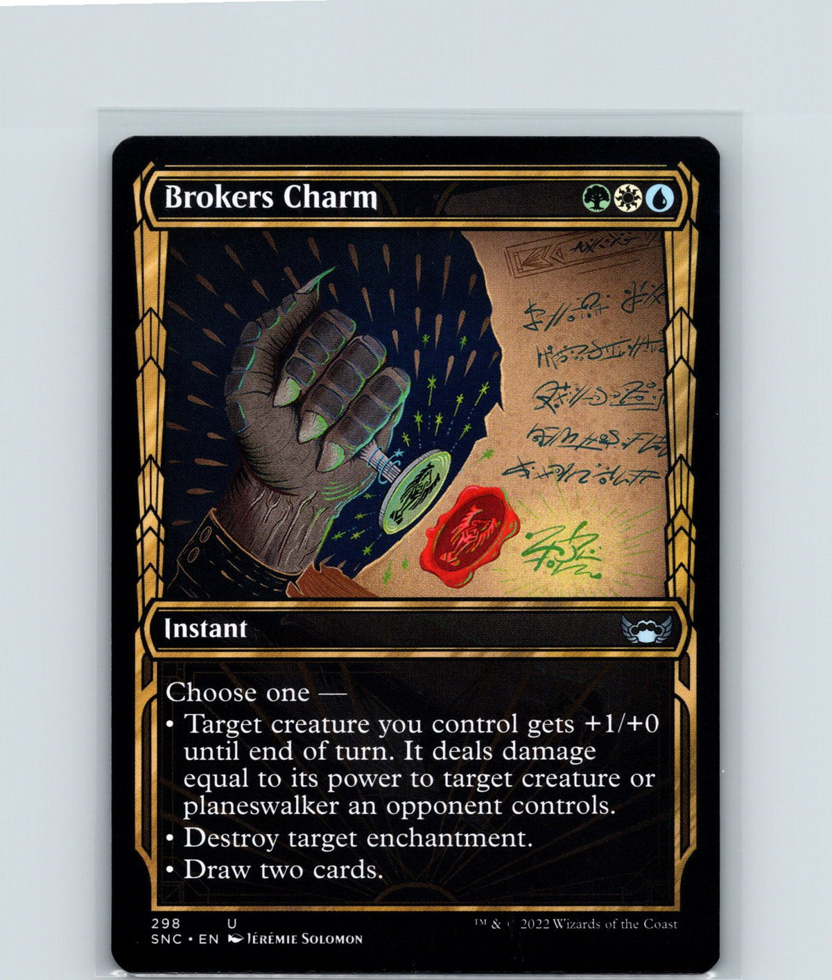 Brokers Charm (Showcase) U Streets of New Capenna 298 NM