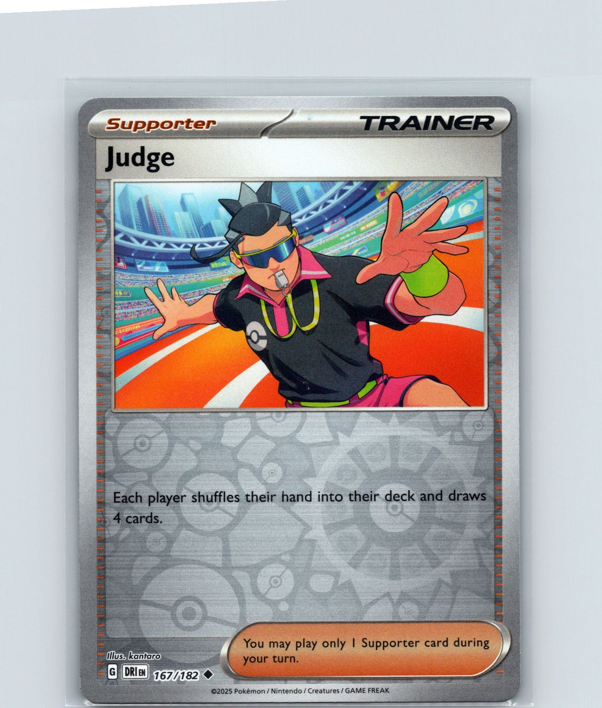 Judge Reverse Holo Uncommon Professor Program Promos 167/182 NM