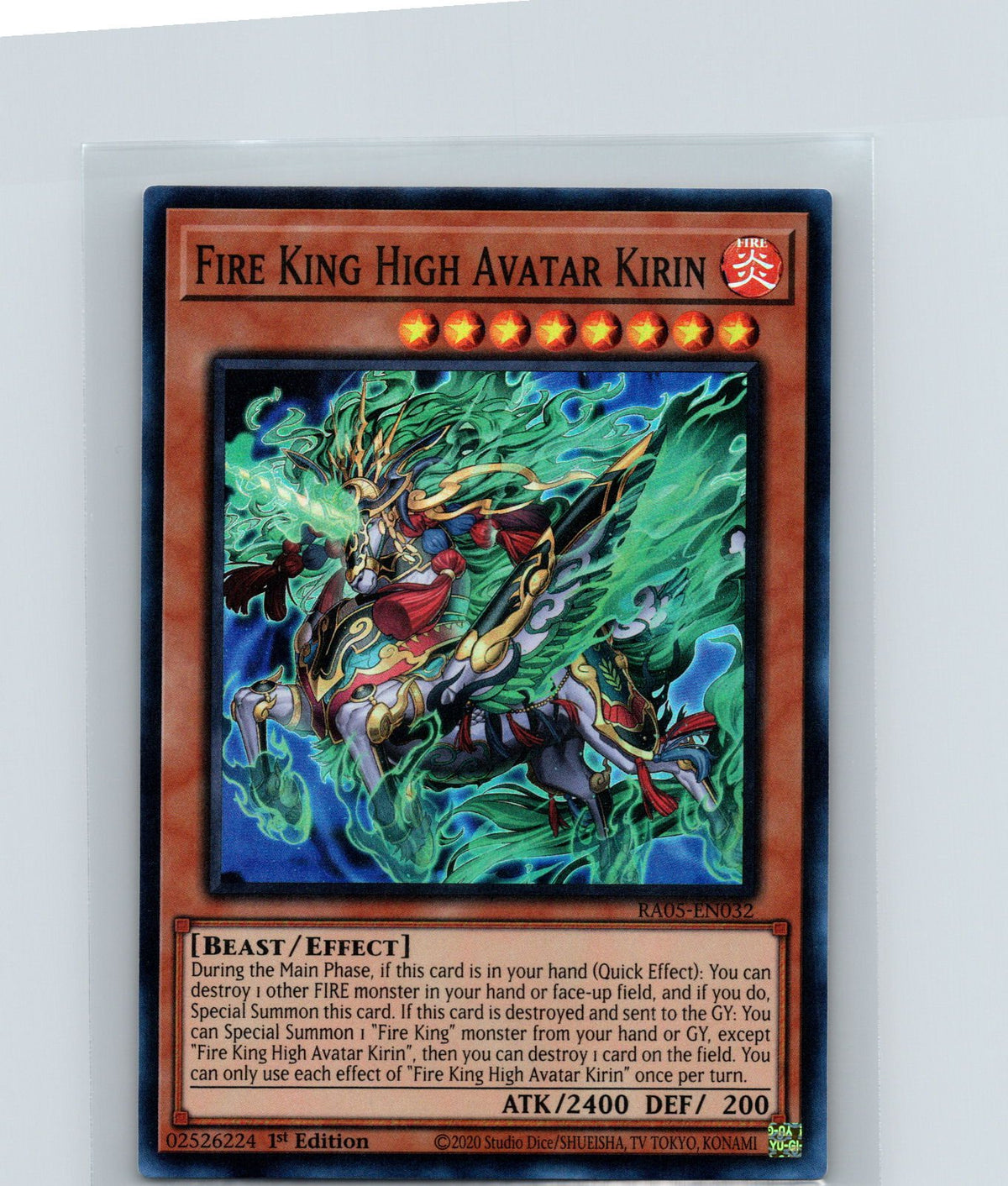 Fire King High Avatar Kirin Super Rare Rarity Collection 5 RA05-EN032 NM