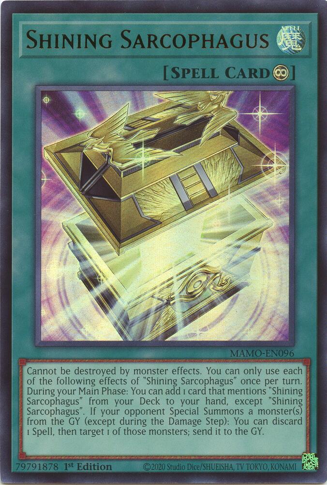 Shining Sarcophagus 1st Edition Ultra Rare Magnificent Monsters MAMO-EN096 NM