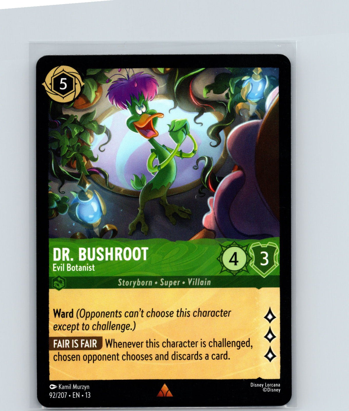 Dr. Bushroot - Evil Botanist Rare Attack of the Vine! 92/207 NM