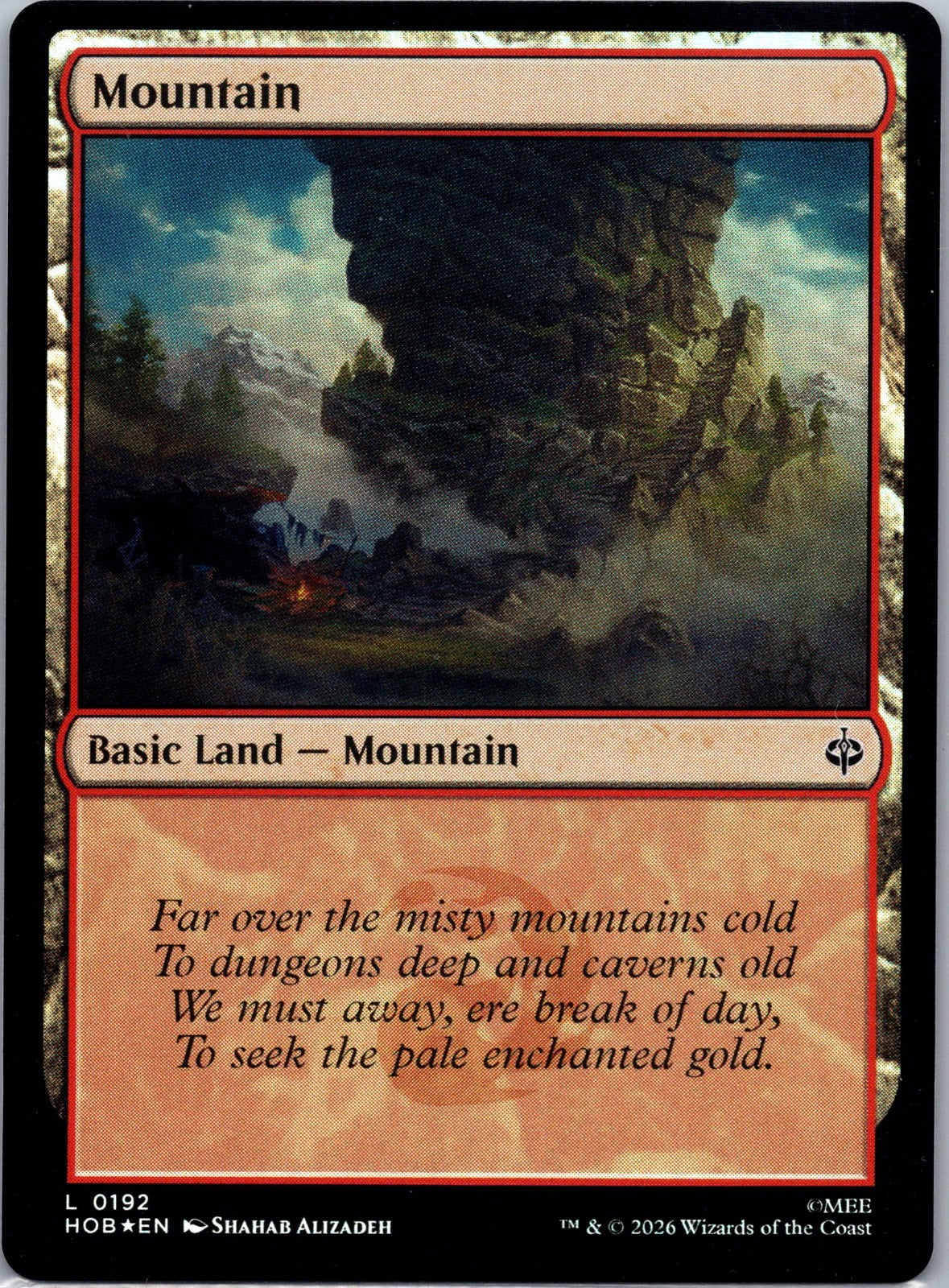 Mountain Foil L The Hobbit 192 NM