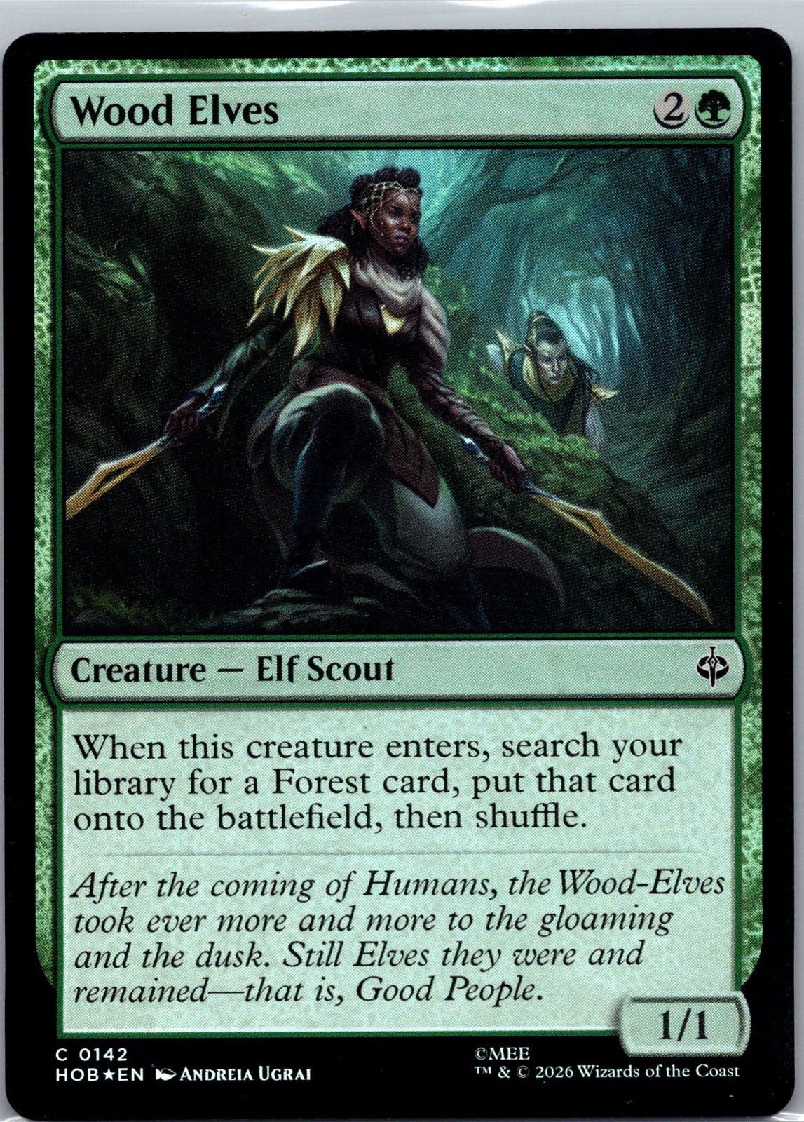 Wood Elves Foil C The Hobbit 142 NM