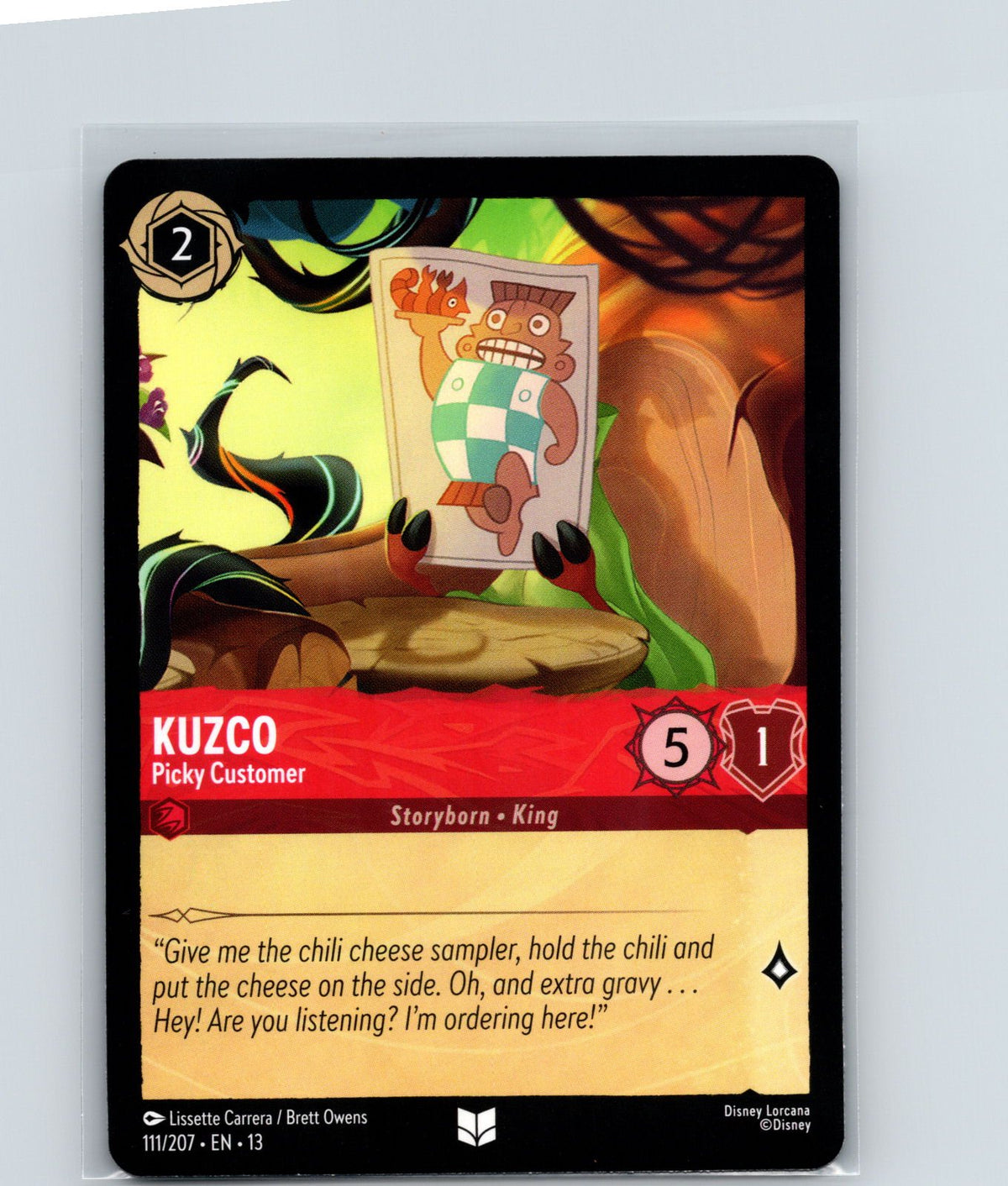 Kuzco - Picky Customer Uncommon Attack of the Vine! 111/207 NM