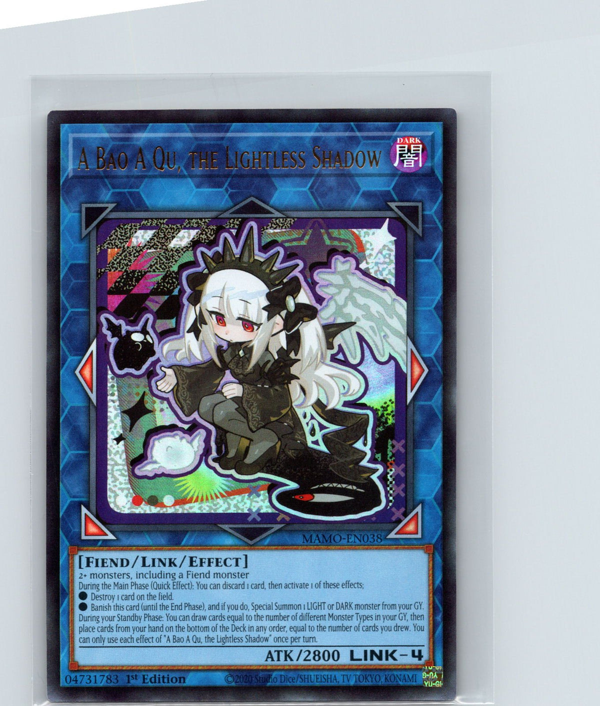 A Bao A Qu, the Lightless Shadow 1st Edition Ultra Rare MAMO-EN038 NM