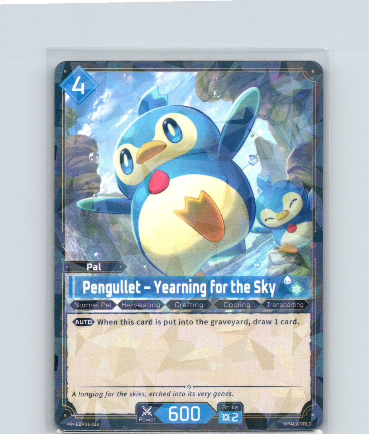 Pengullet - Yearning for the Sky Foil Rare BP01: Dawn of Palpagos EBP01-028 NM