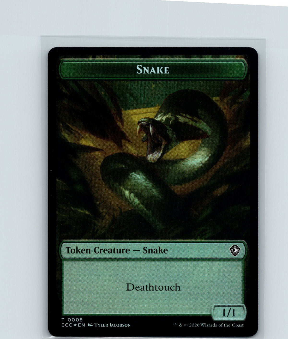 Zombie // Snake Double-Sided Token Foil T Commander: Lorwyn Eclipsed 3 // 8 NM