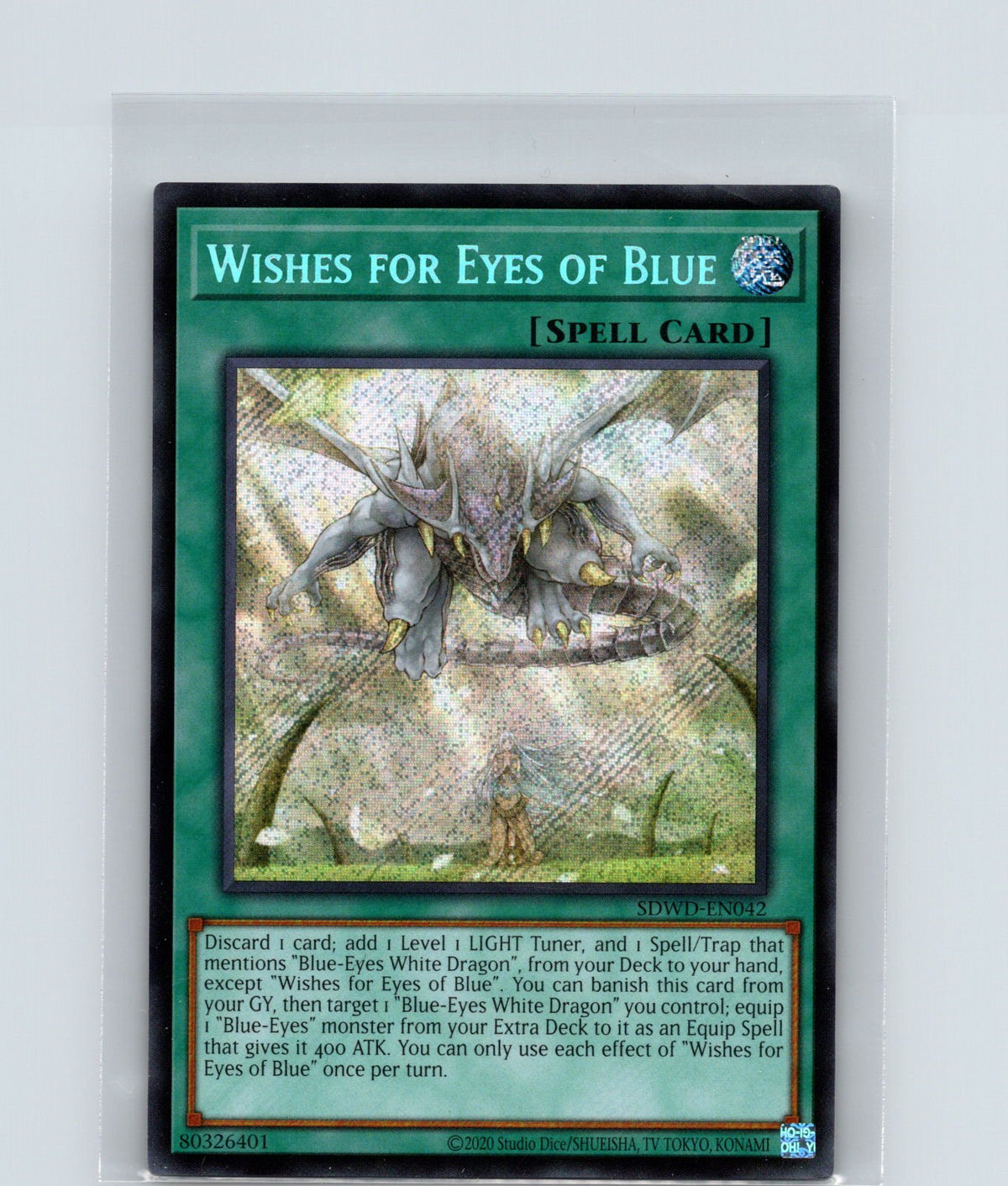 Wishes for Eyes of Blue (Secret Rare) Unlimited Secret Rare SDWD-EN042 NM
