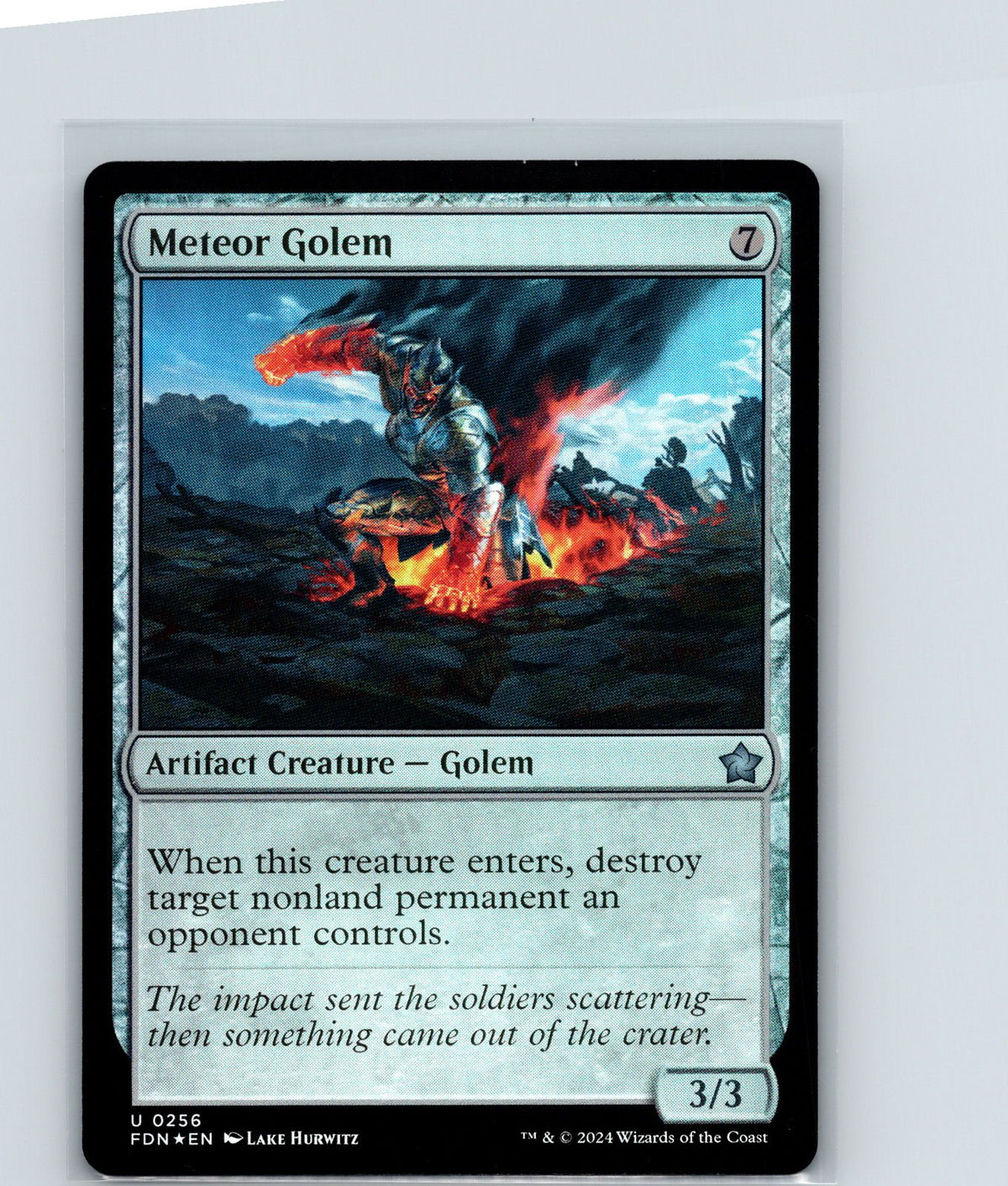 Meteor Golem Foil U Foundations 256 NM