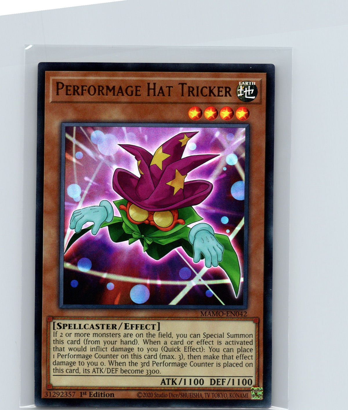 Performage Hat Tricker 1st Edition Ultra Rare Magnificent Monsters MAMO-EN042 NM
