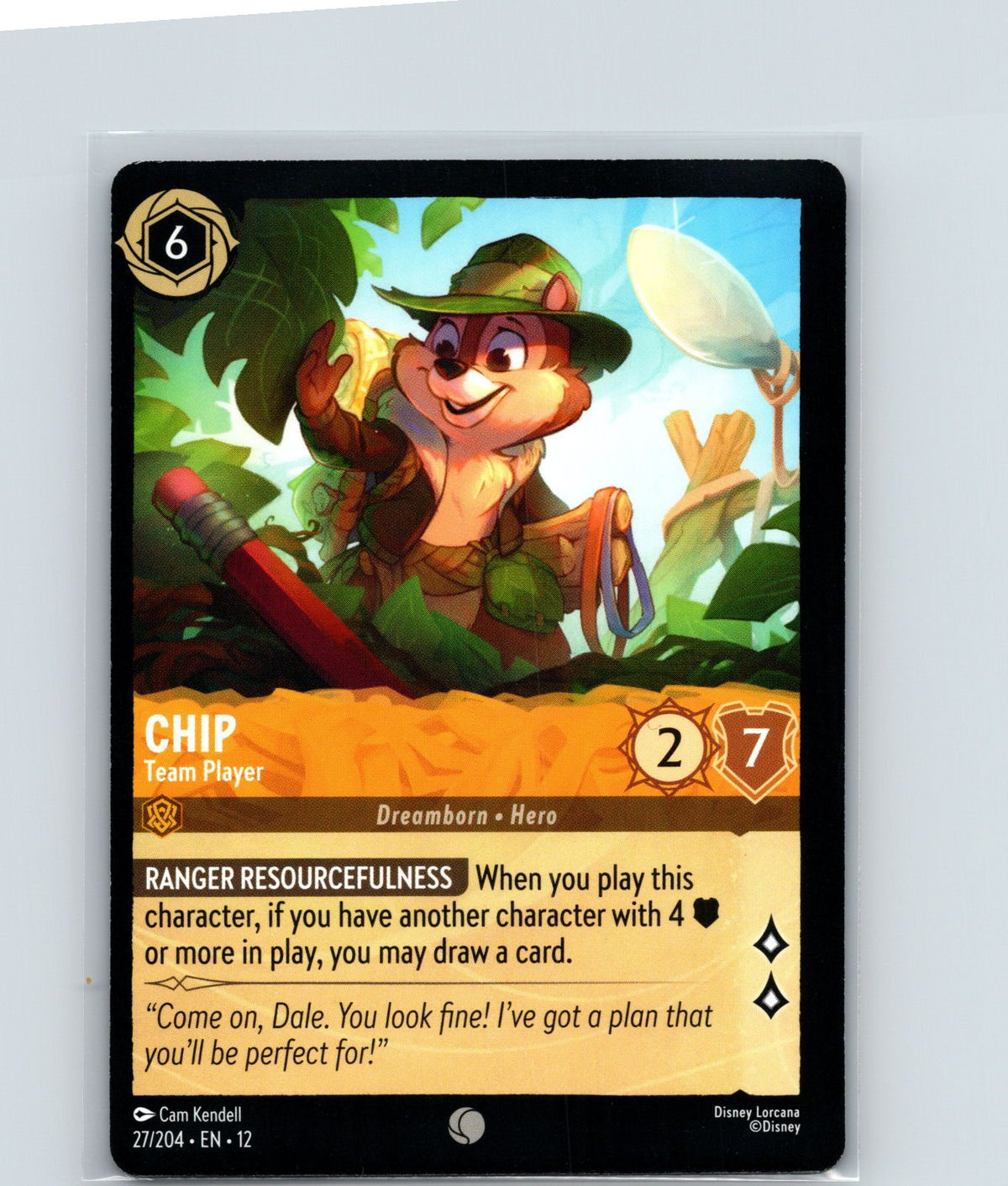 Chip - Team Player Common Wilds Unknown 27/204 NM