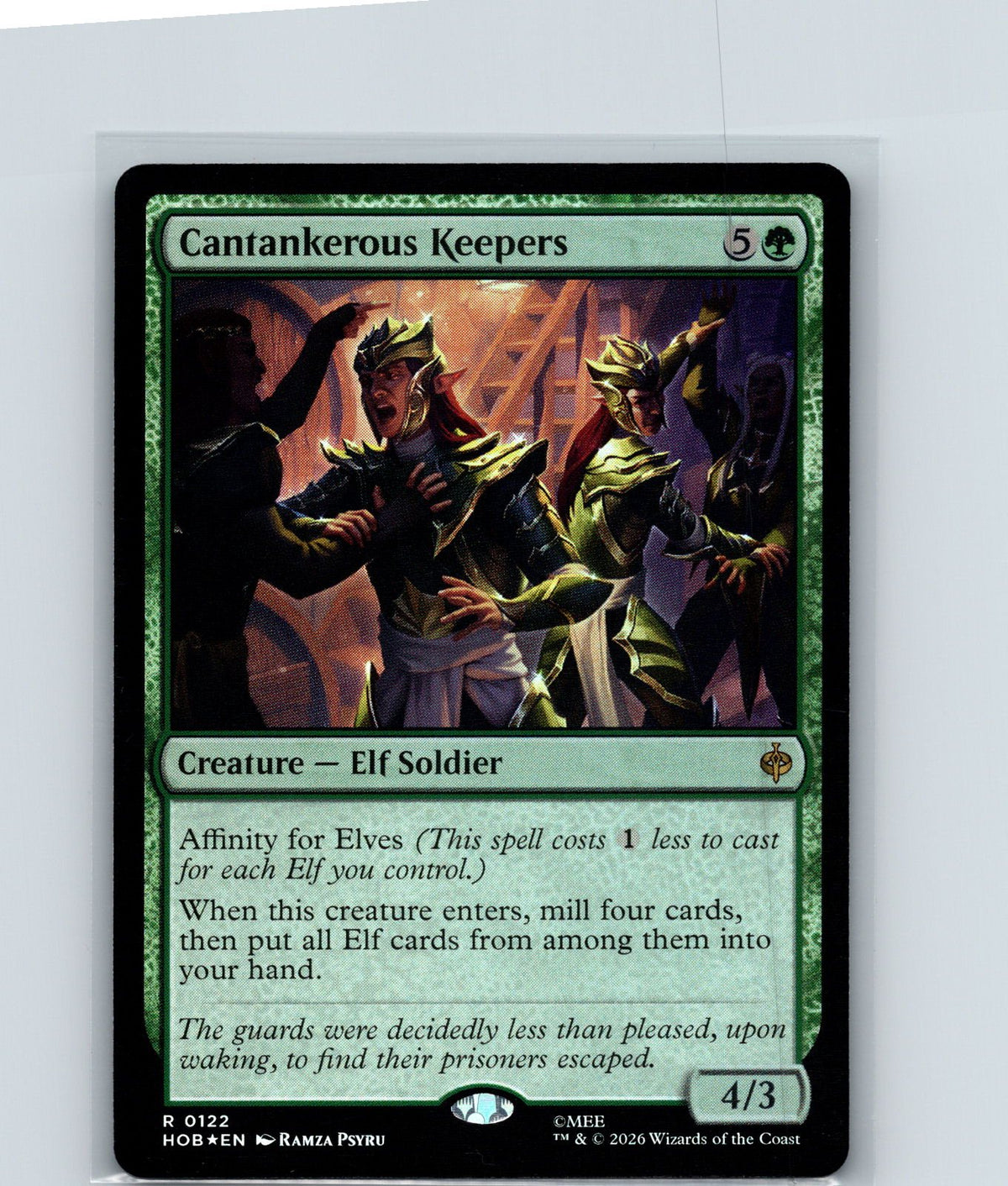 Cantankerous Keepers Foil R The Hobbit 122 NM