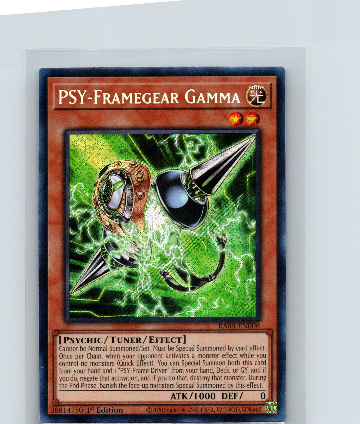 PSY-Framegear Gamma 1st Edition Secret Rare Rarity Collection 5 RA05-EN006 NM