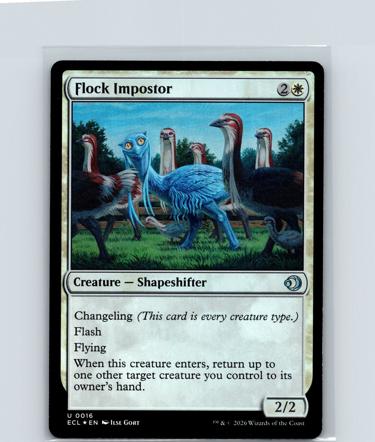 Flock Impostor Foil U Lorwyn Eclipsed 16 NM