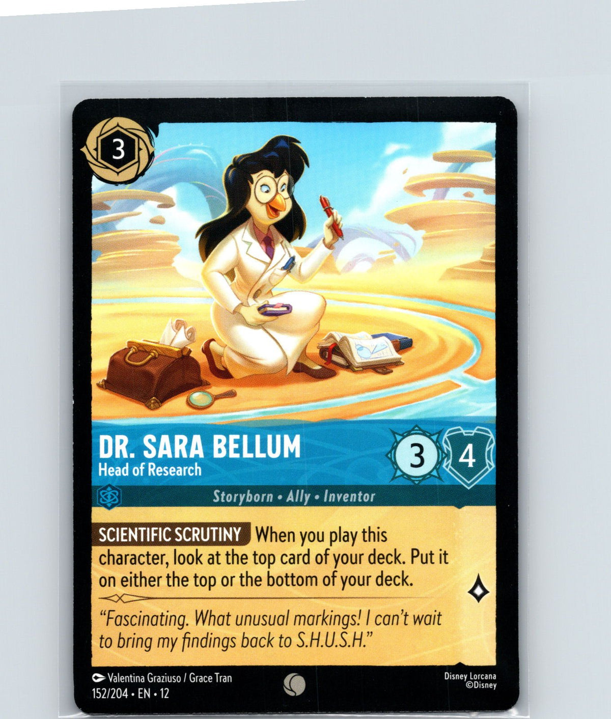 Dr. Sara Bellum - Head of Research Common Wilds Unknown 152/204 NM