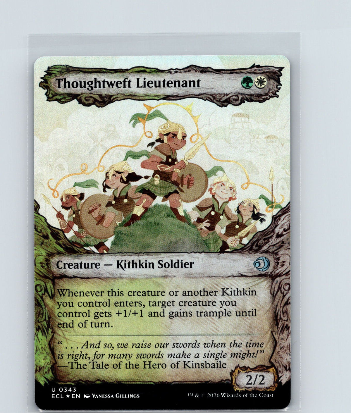 Thoughtweft Lieutenant (Showcase) Foil U Lorwyn Eclipsed 343 NM
