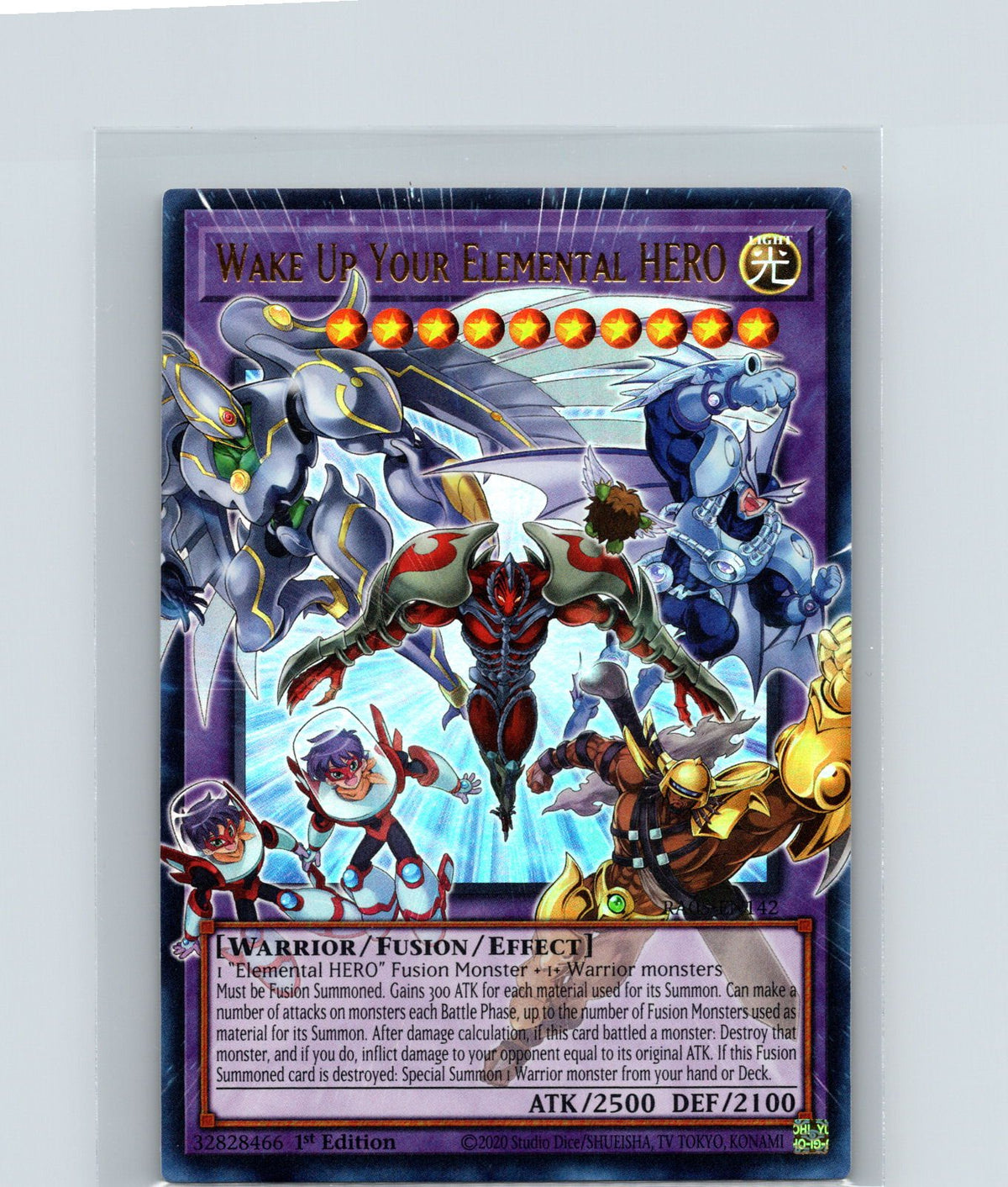 Wake Up Your Elemental HERO 1st Edition Ultra Rare RA05-EN142 NM