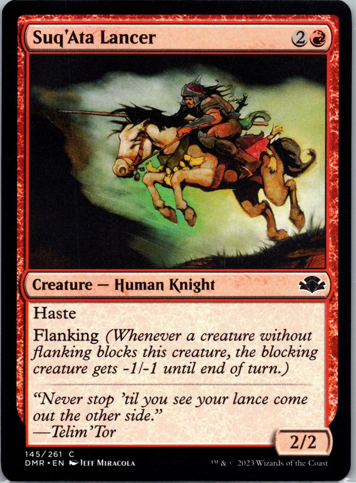 Suq'Ata Lancer C Dominaria Remastered 145 NM