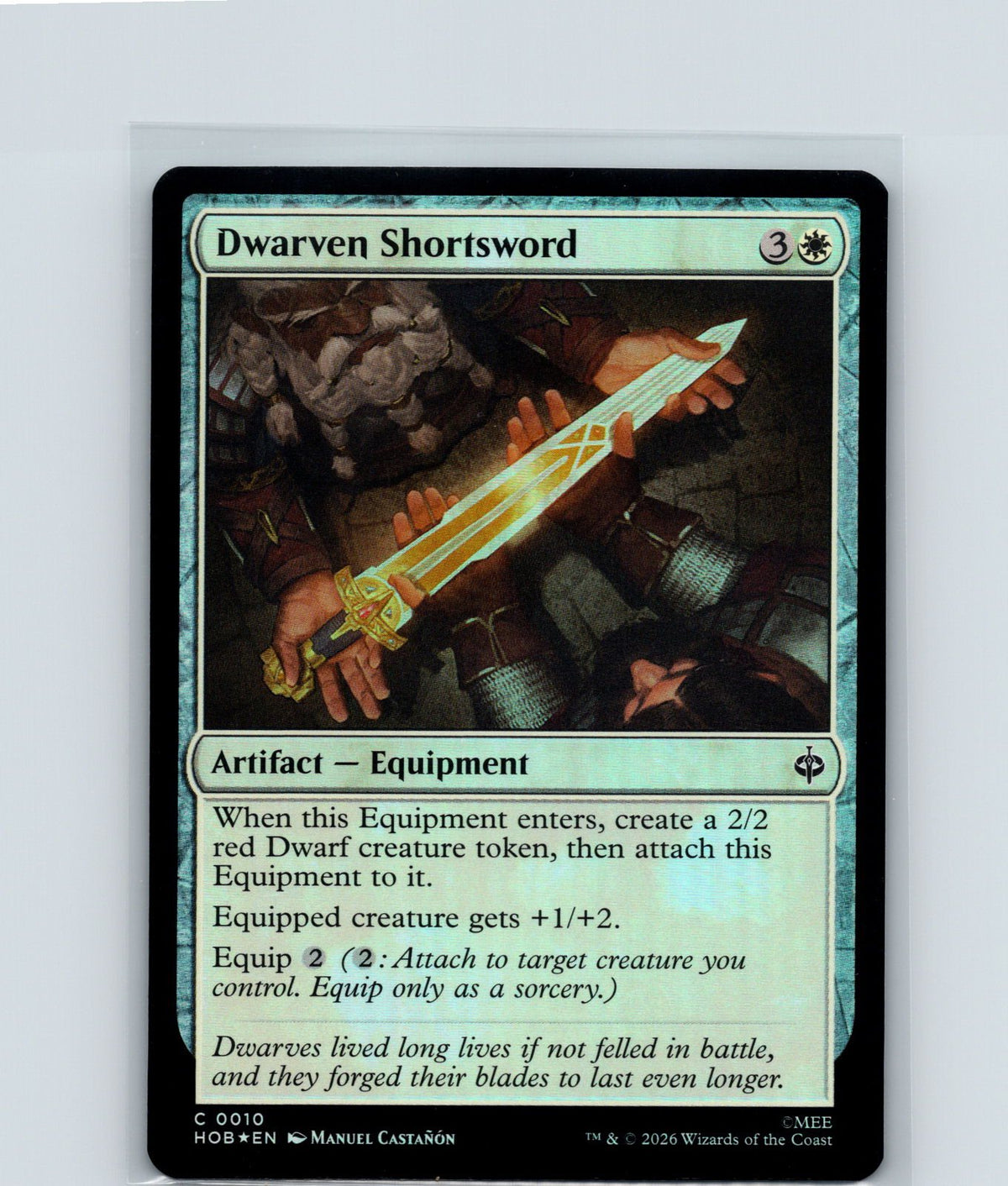 Dwarven Shortsword Foil C The Hobbit 10 NM