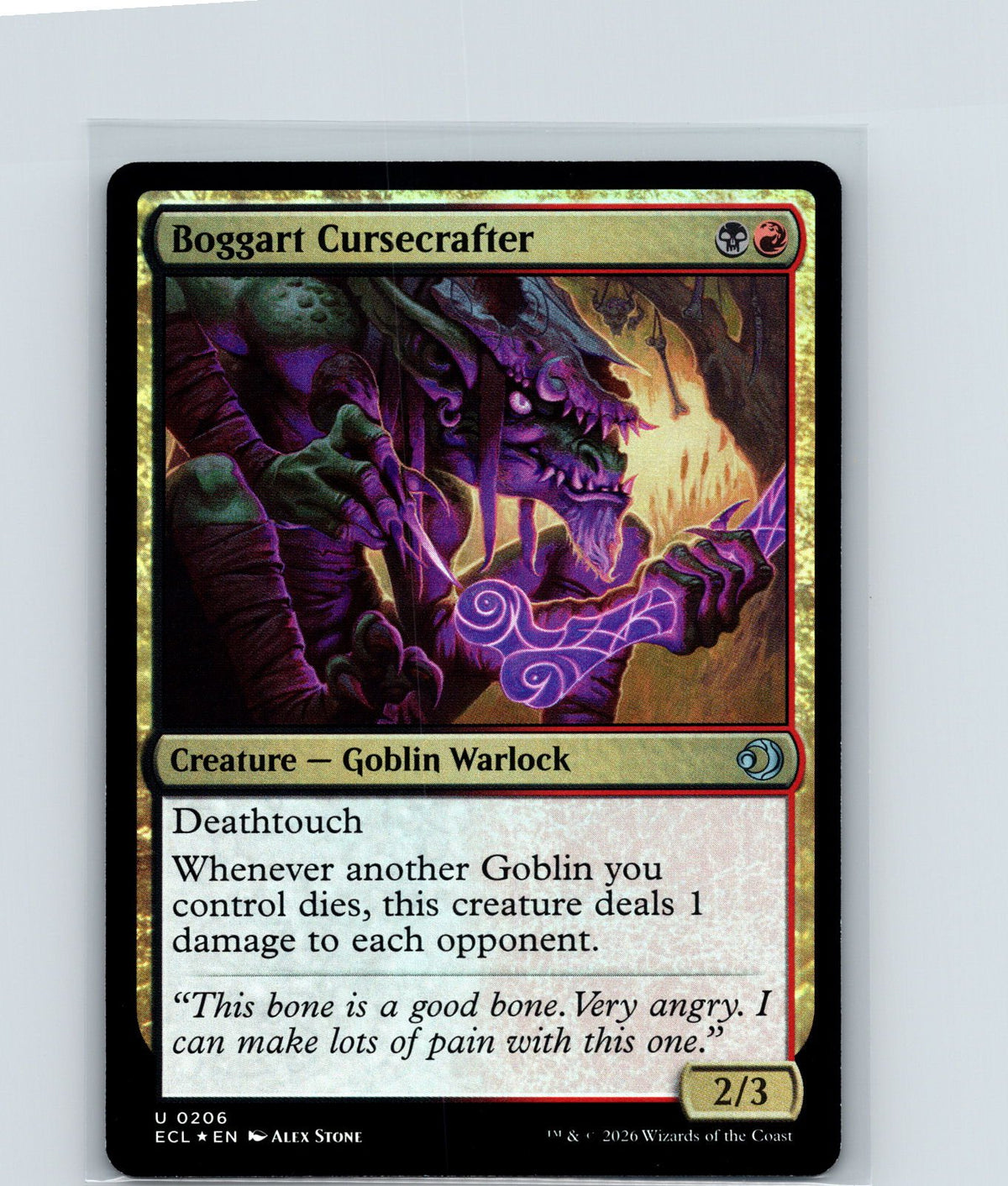 Boggart Cursecrafter Foil U Lorwyn Eclipsed 206 NM