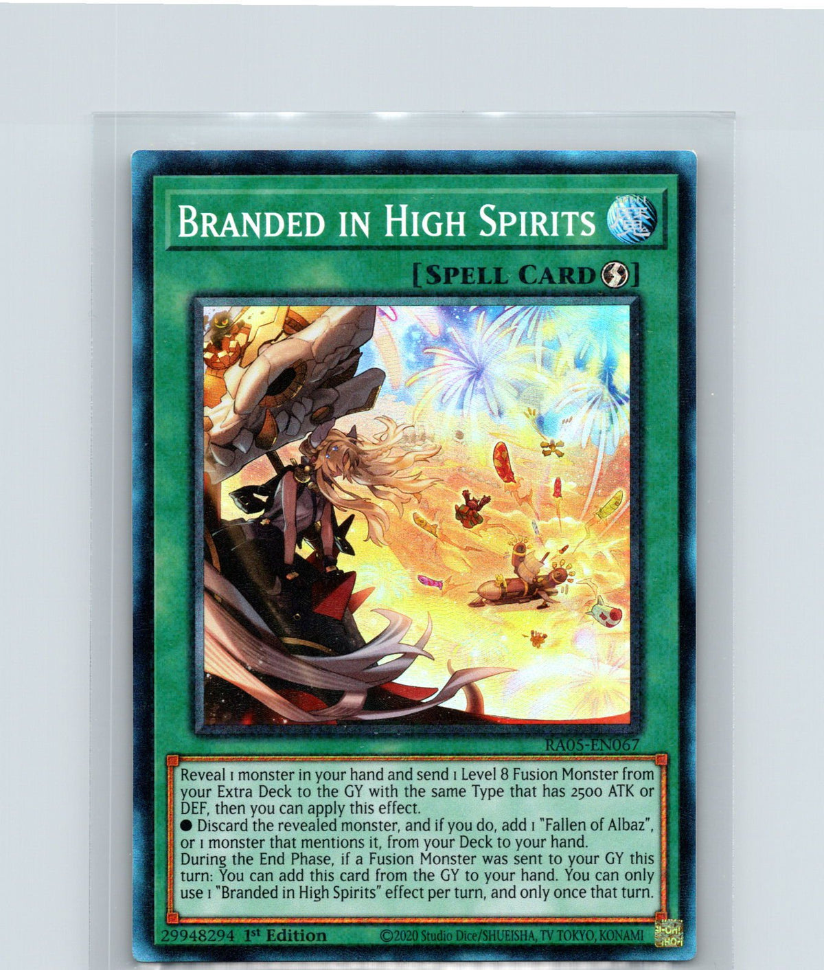 Branded in High Spirits 1st Edition Ultimate Rare RA05-EN067 NM