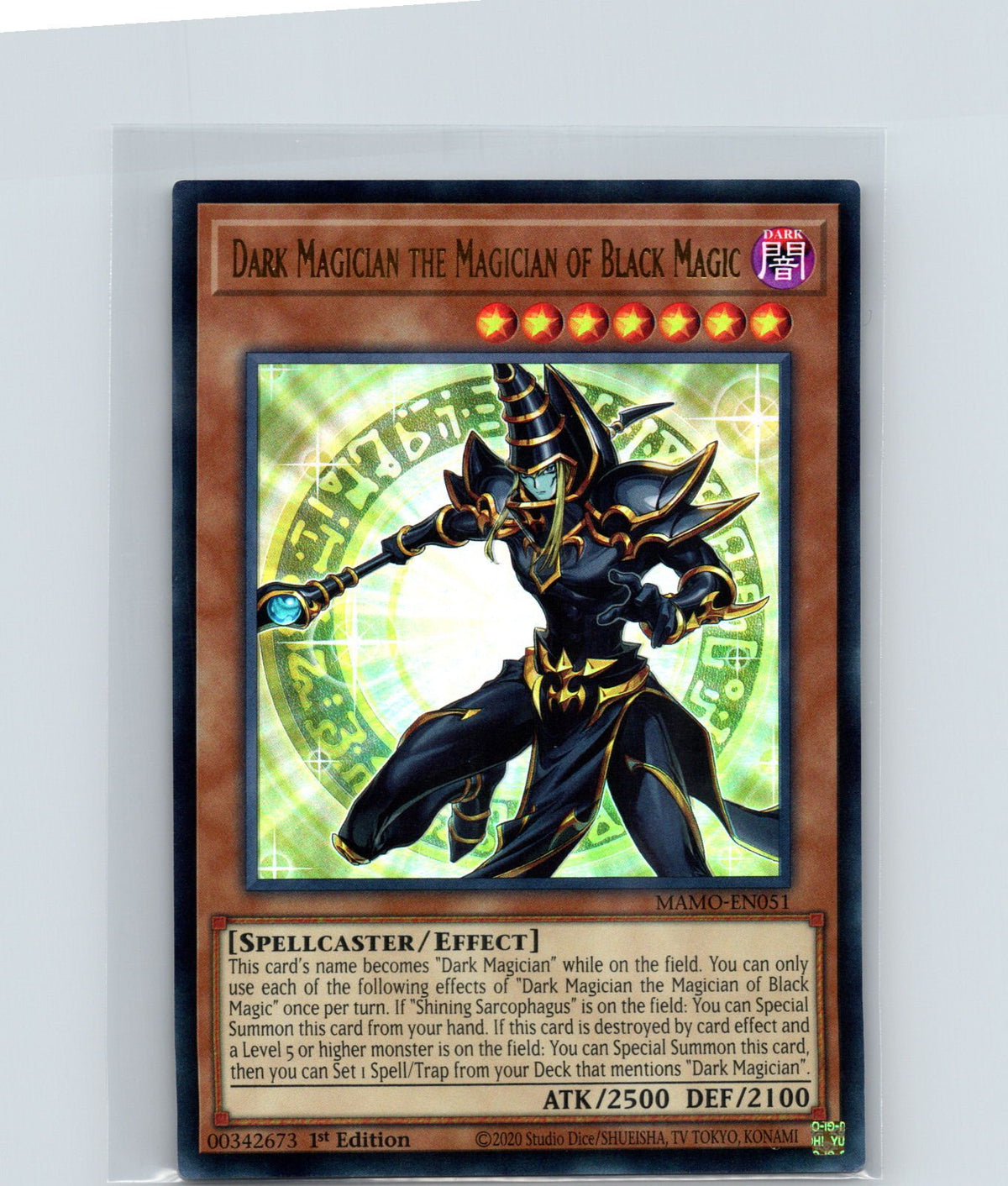 Dark Magician the Magician of Black Magic 1st Edition Ultra Rare MAMO-EN051 NM