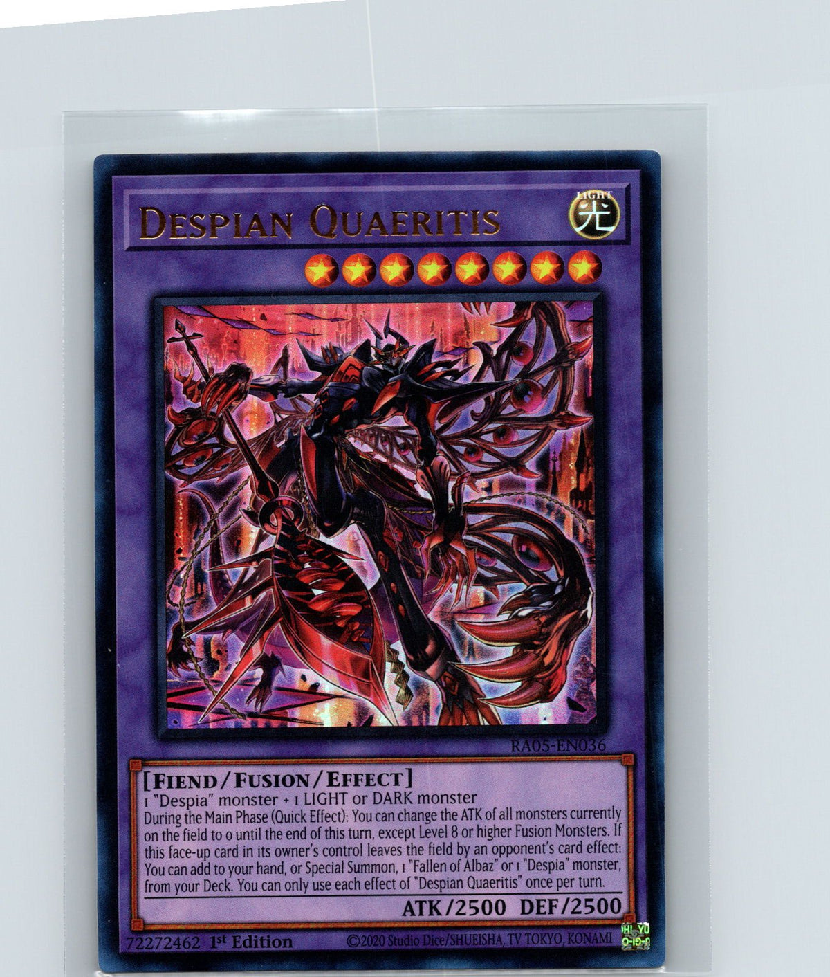 Despian Quaeritis 1st Edition Ultra Rare Rarity Collection 5 RA05-EN036 NM