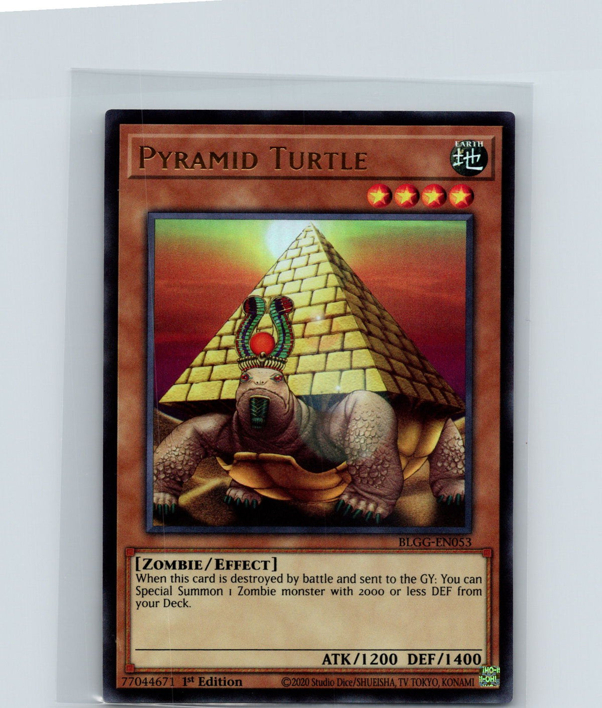 Pyramid Turtle 1st Edition Ultra Rare BLGG-EN053 NM