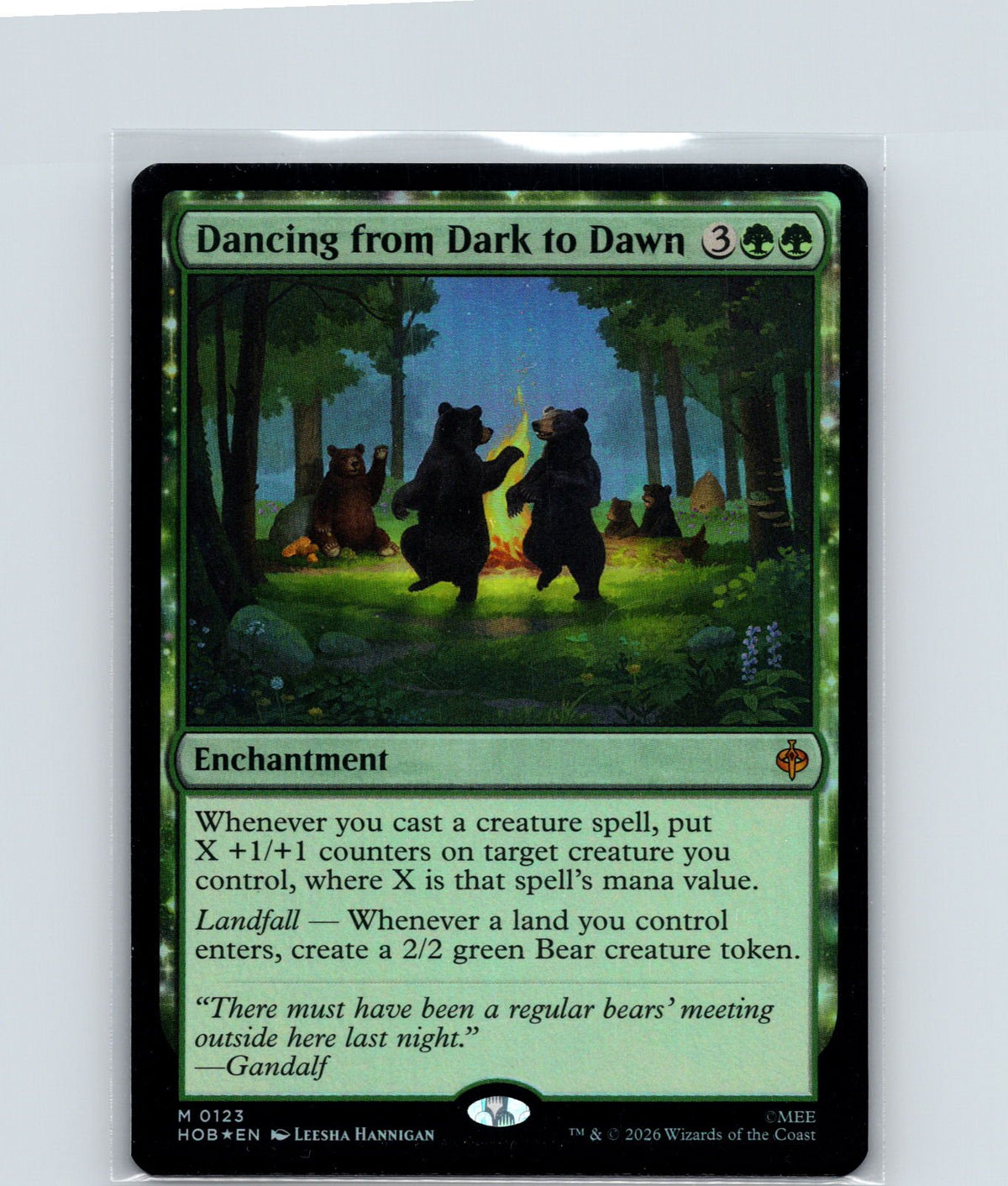 Dancing from Dark to Dawn Foil M The Hobbit 123 NM