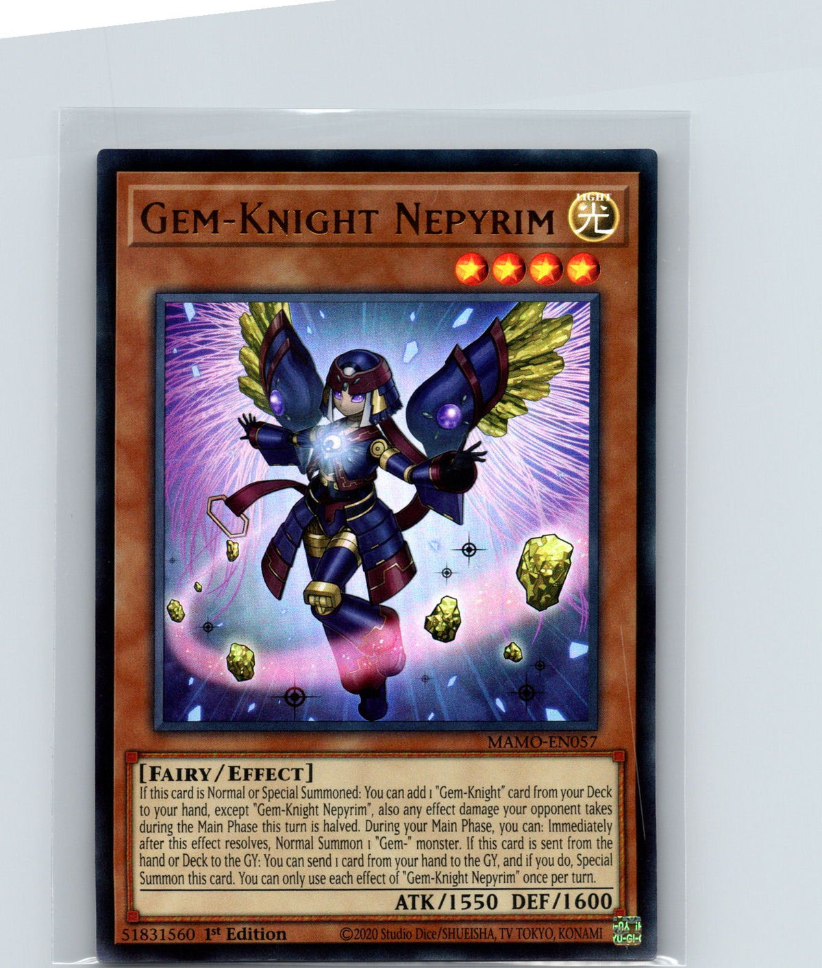 Gem-Knight Nepyrim 1st Edition Ultra Rare Magnificent Monsters MAMO-EN057 NM