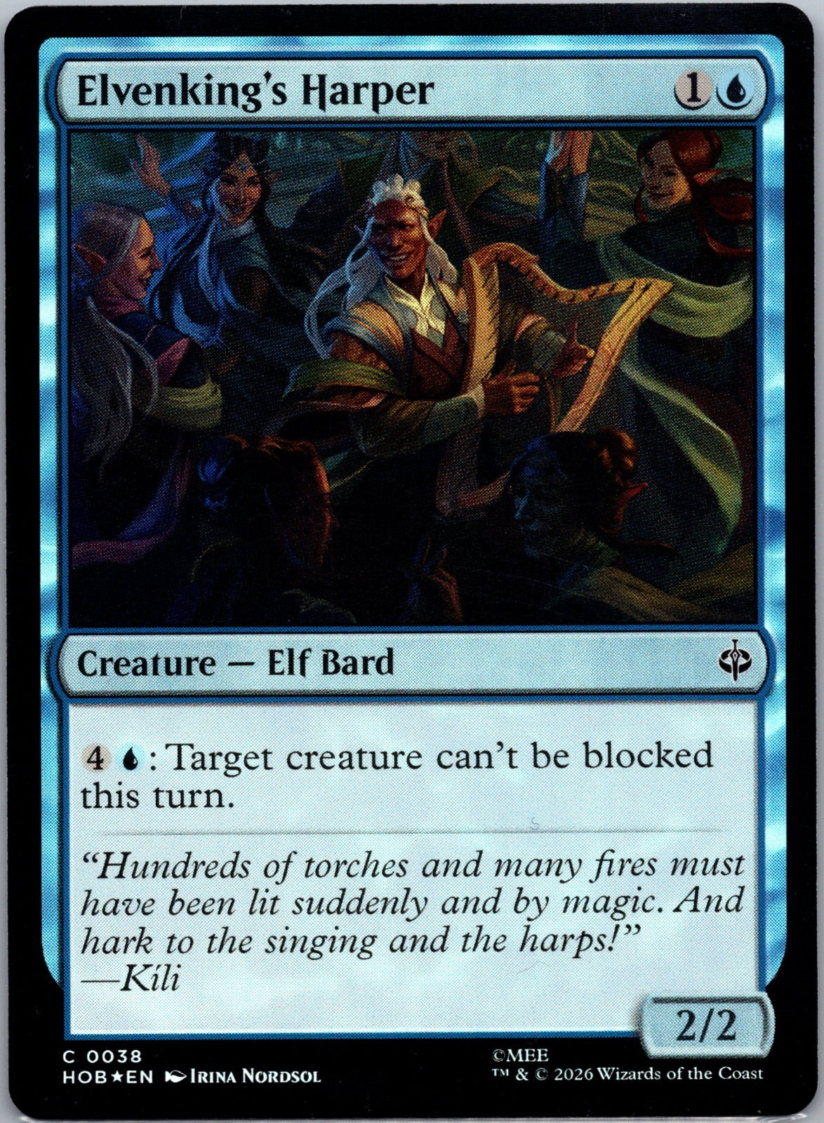 Elvenking's Harper Foil C The Hobbit 38 NM
