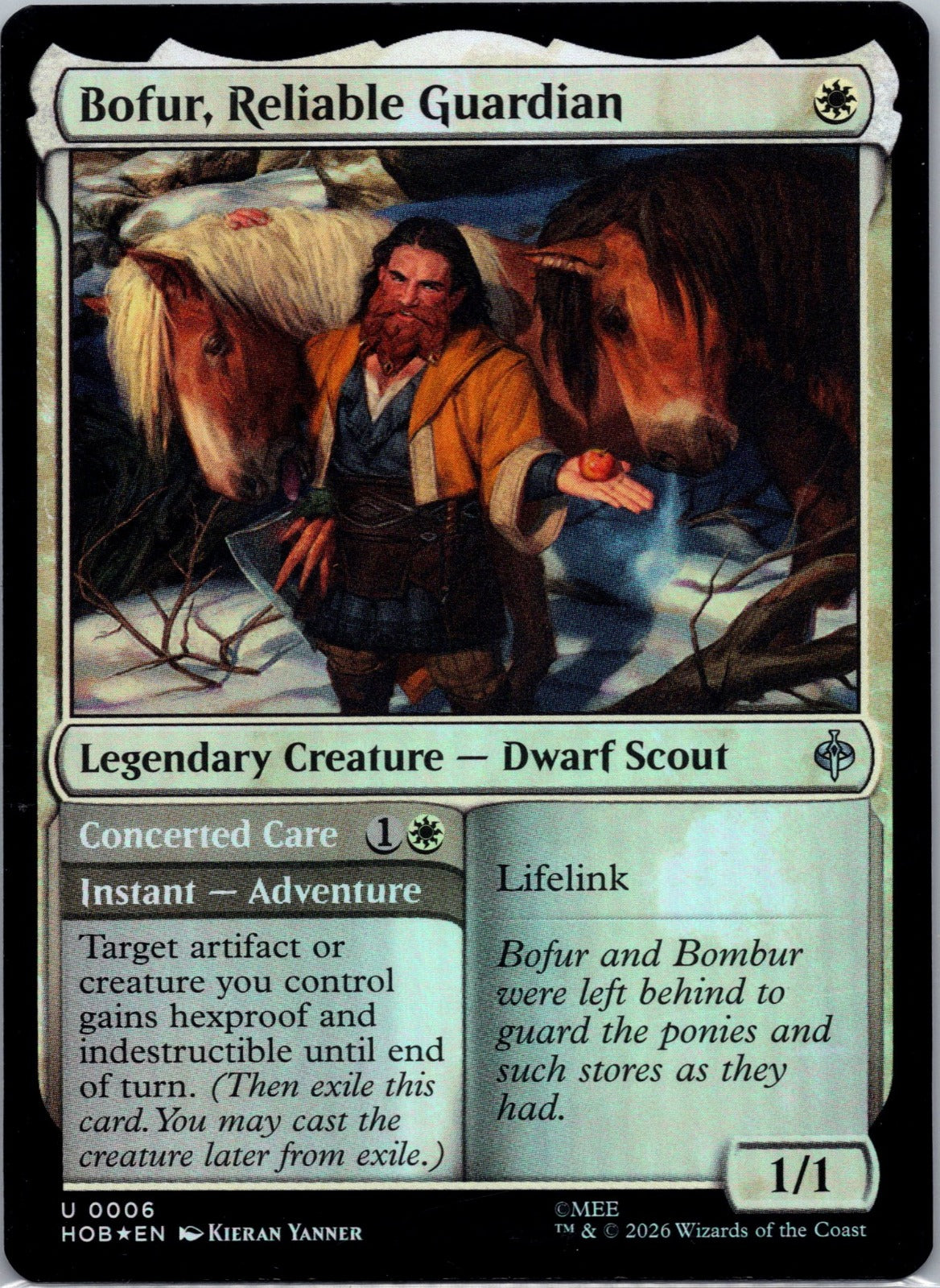 Bofur, Reliable Guardian Foil U The Hobbit 6 NM