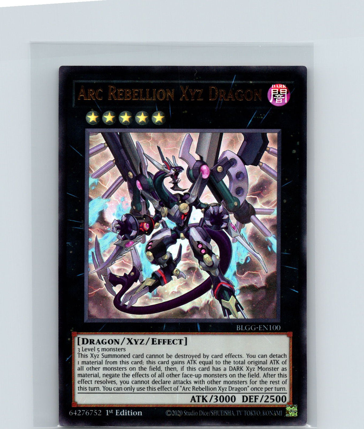 Arc Rebellion Xyz Dragon 1st Edition Ultra Rare BLGG-EN100 NM