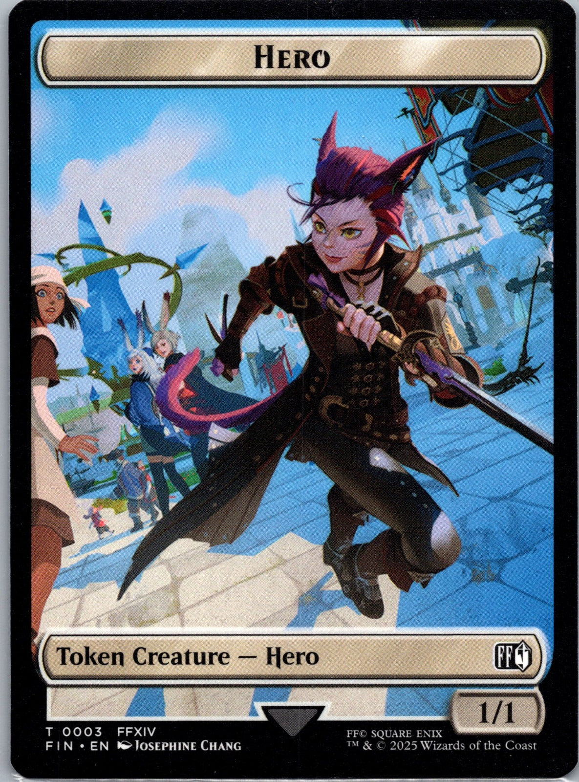 Hero (0003) // Knight Double-Sided Token T FINAL FANTASY 3 // 10 NM
