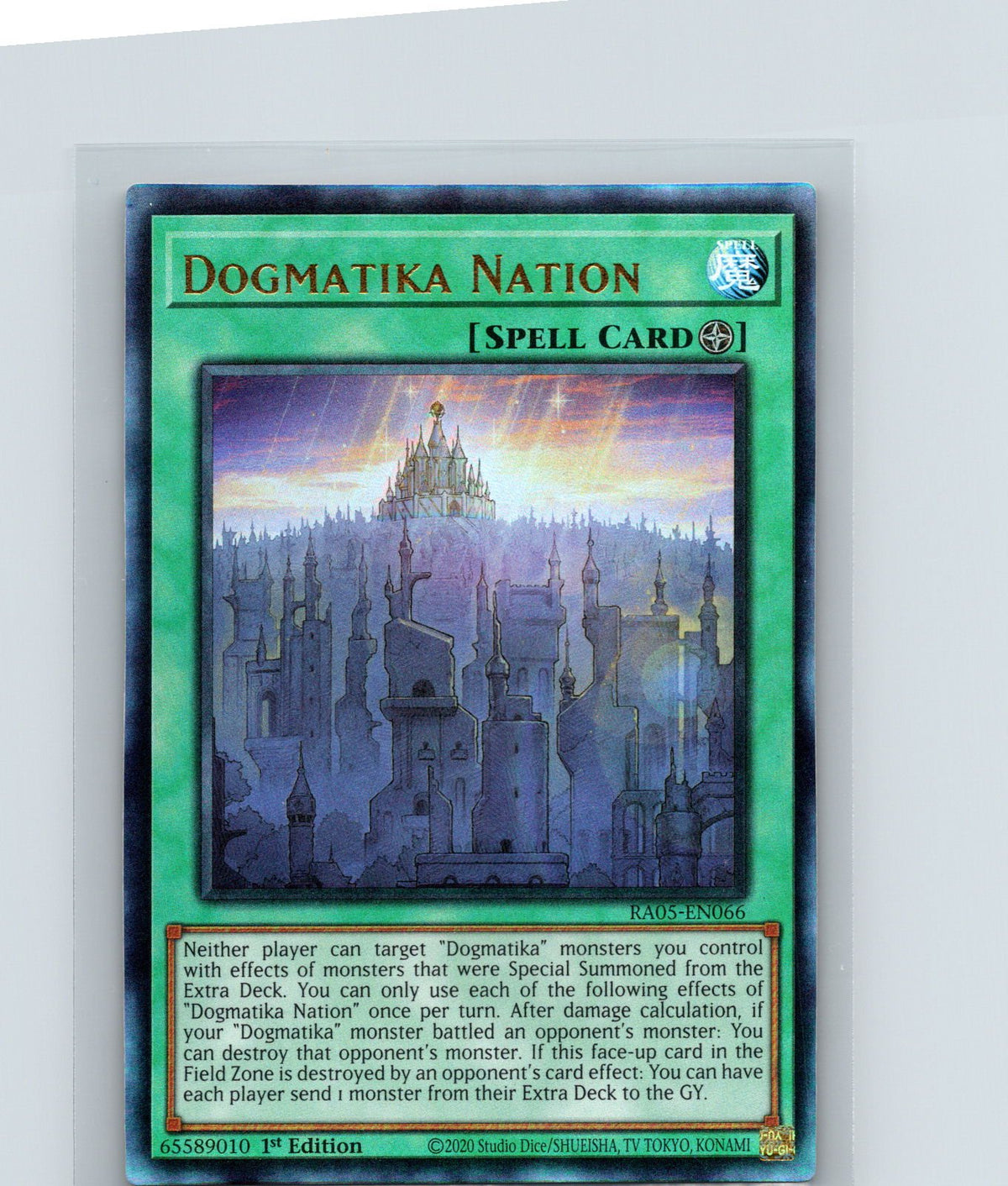 Dogmatika Nation 1st Edition Collector Rare Rarity Collection 5 RA05-EN066 NM