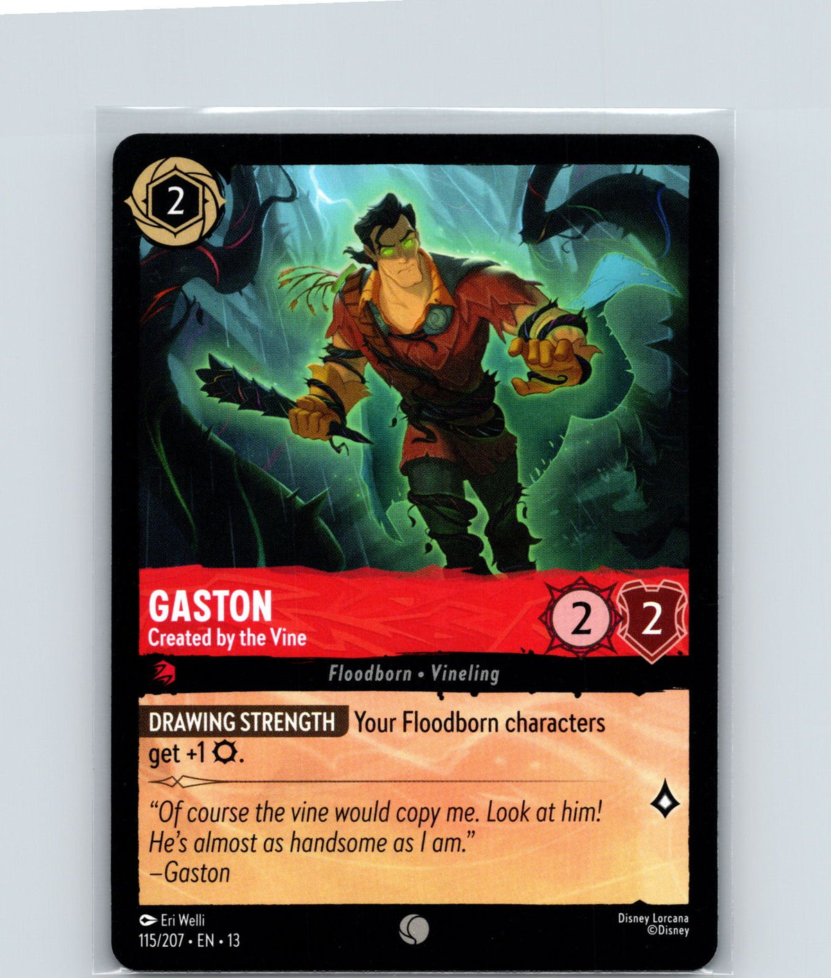 Gaston - Created by the Vine Common Attack of the Vine! 115/207 NM