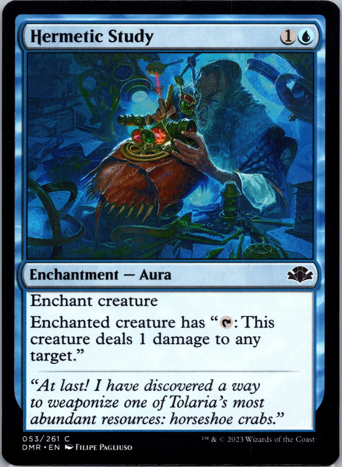 Hermetic Study C Dominaria Remastered 53 NM