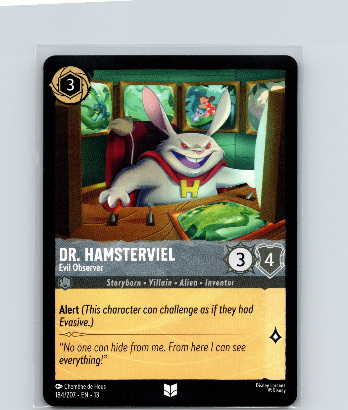 Dr. Hamsterviel - Evil Observer Uncommon Attack of the Vine! 184/207 NM