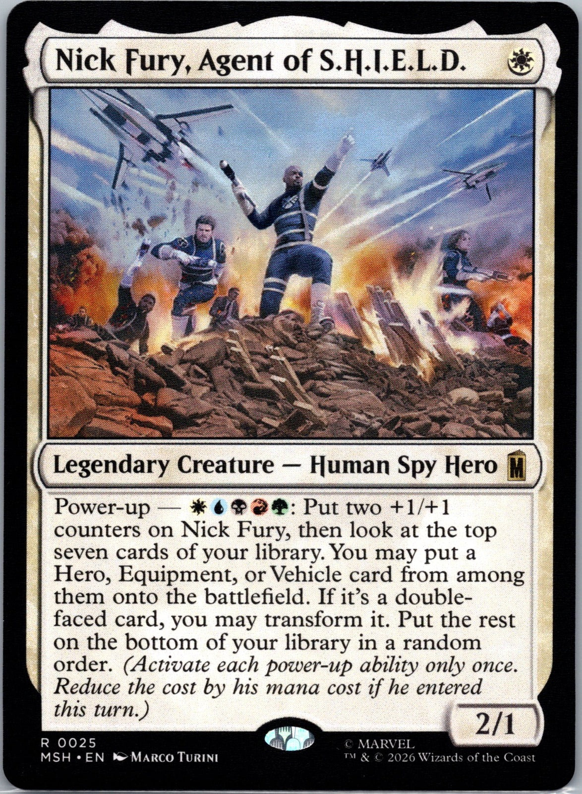 Nick Fury, Agent of S.H.I.E.L.D. R Marvel Super Heroes 25 NM