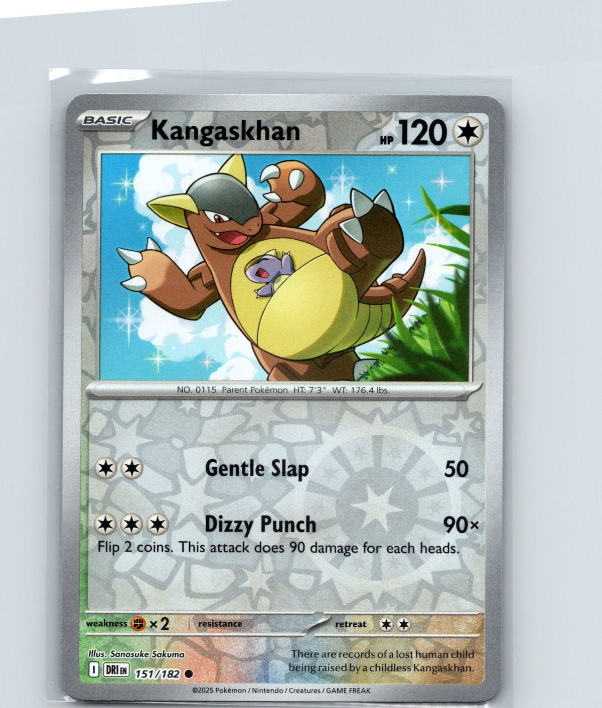 Kangaskhan Reverse Holo Common SV10: Destined Rivals 151/182 NM