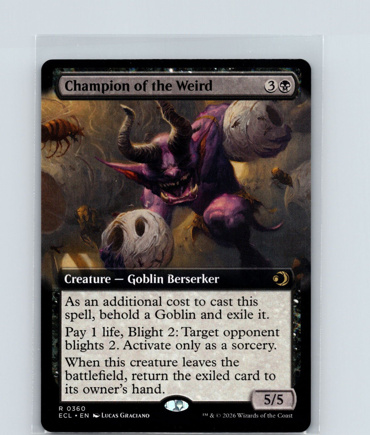 Champion of the Weird (Extended Art) R Lorwyn Eclipsed 360 NM