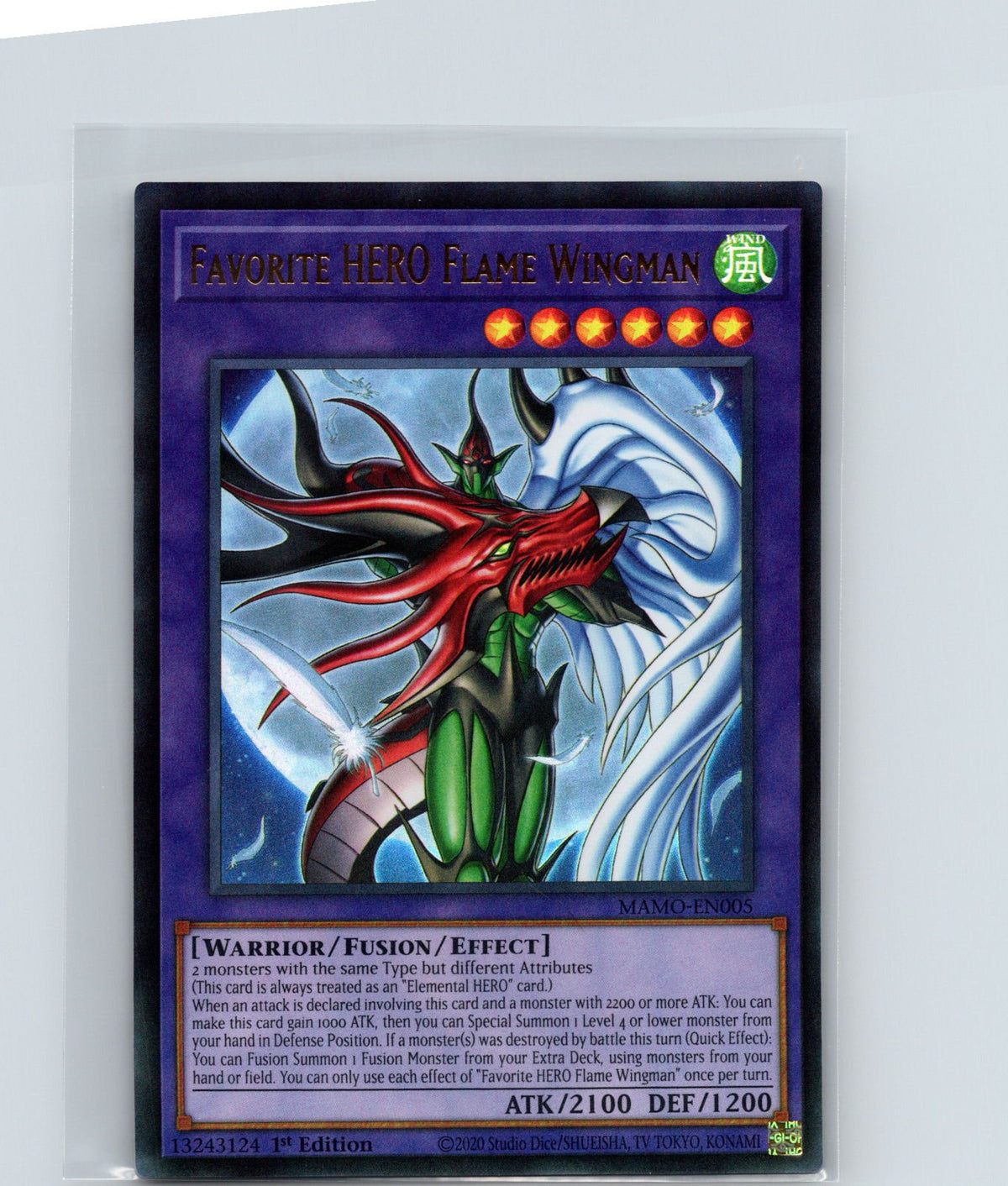 Favorite HERO Flame Wingman 1st Edition Ultra Rare MAMO-EN005 NM