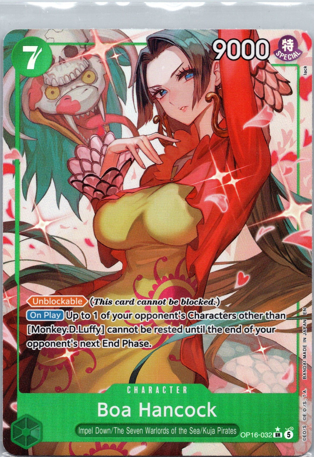 Boa Hancock (Alternate Art) Foil SR The Time of Battle OP16-032 NM