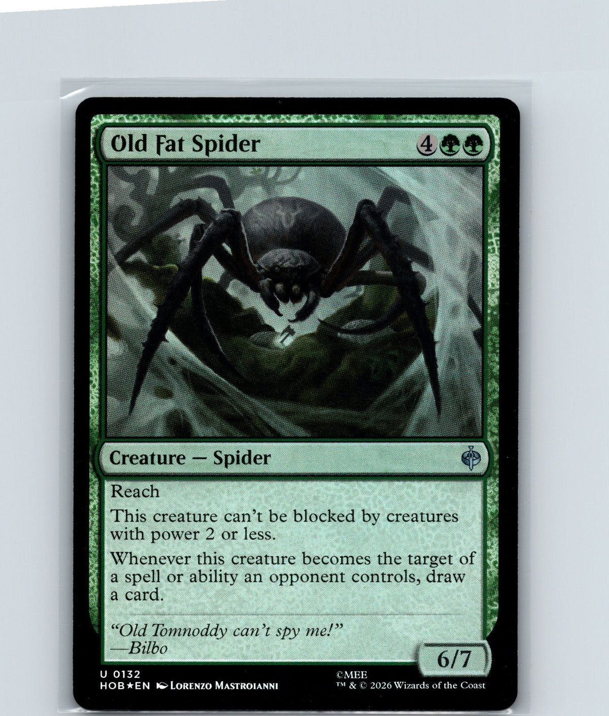 Old Fat Spider Foil U The Hobbit 132 NM