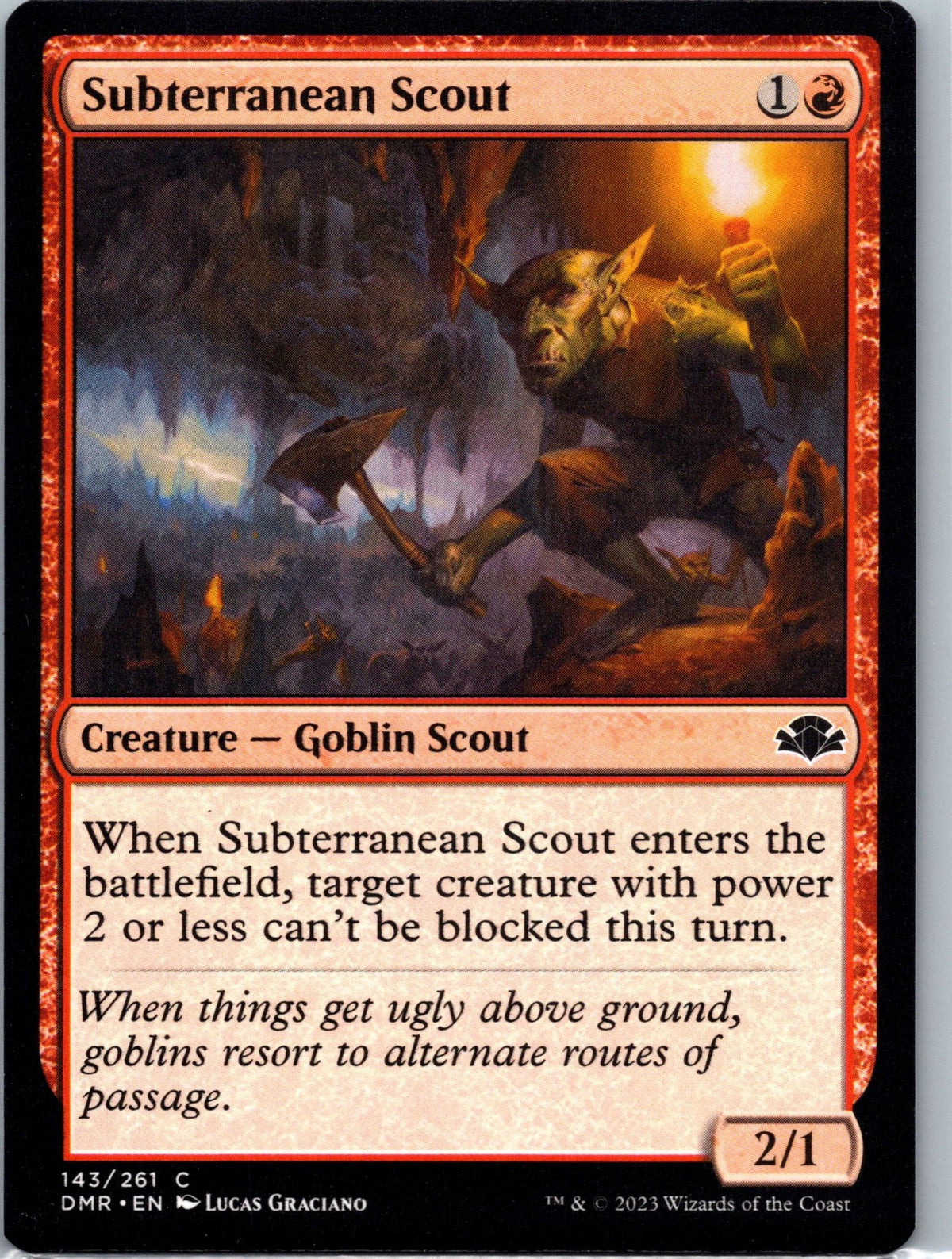 Subterranean Scout C Dominaria Remastered 143 NM