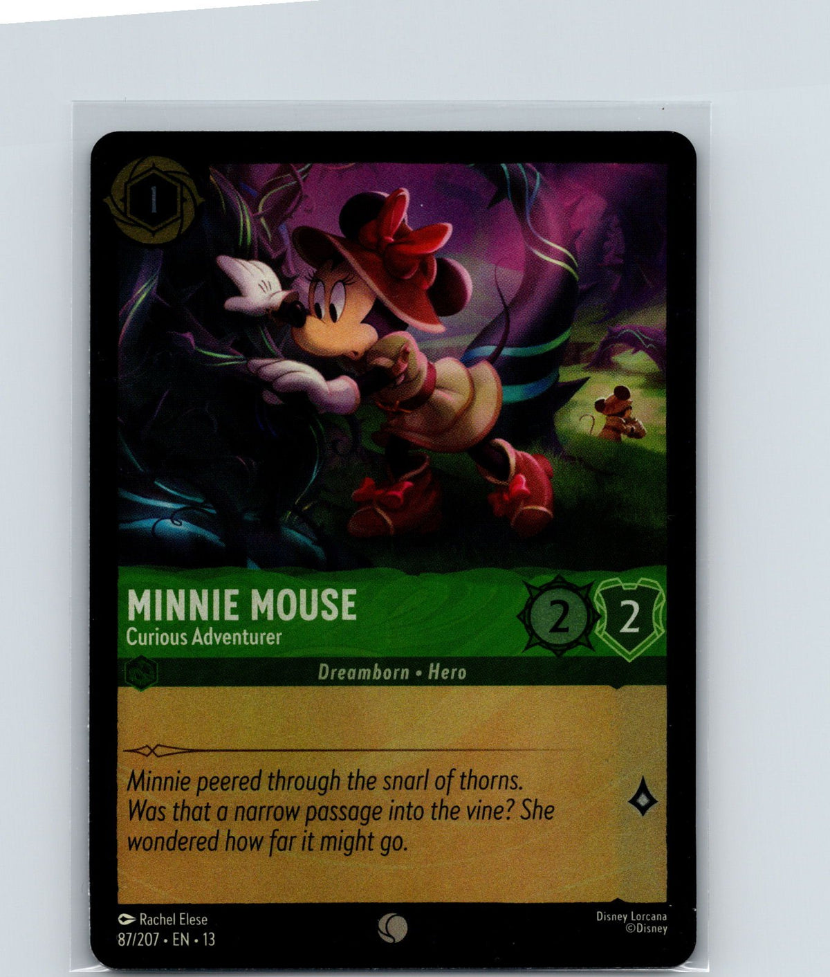 Minnie Mouse - Curious Adventurer Common Attack of the Vine! 87/207 NM