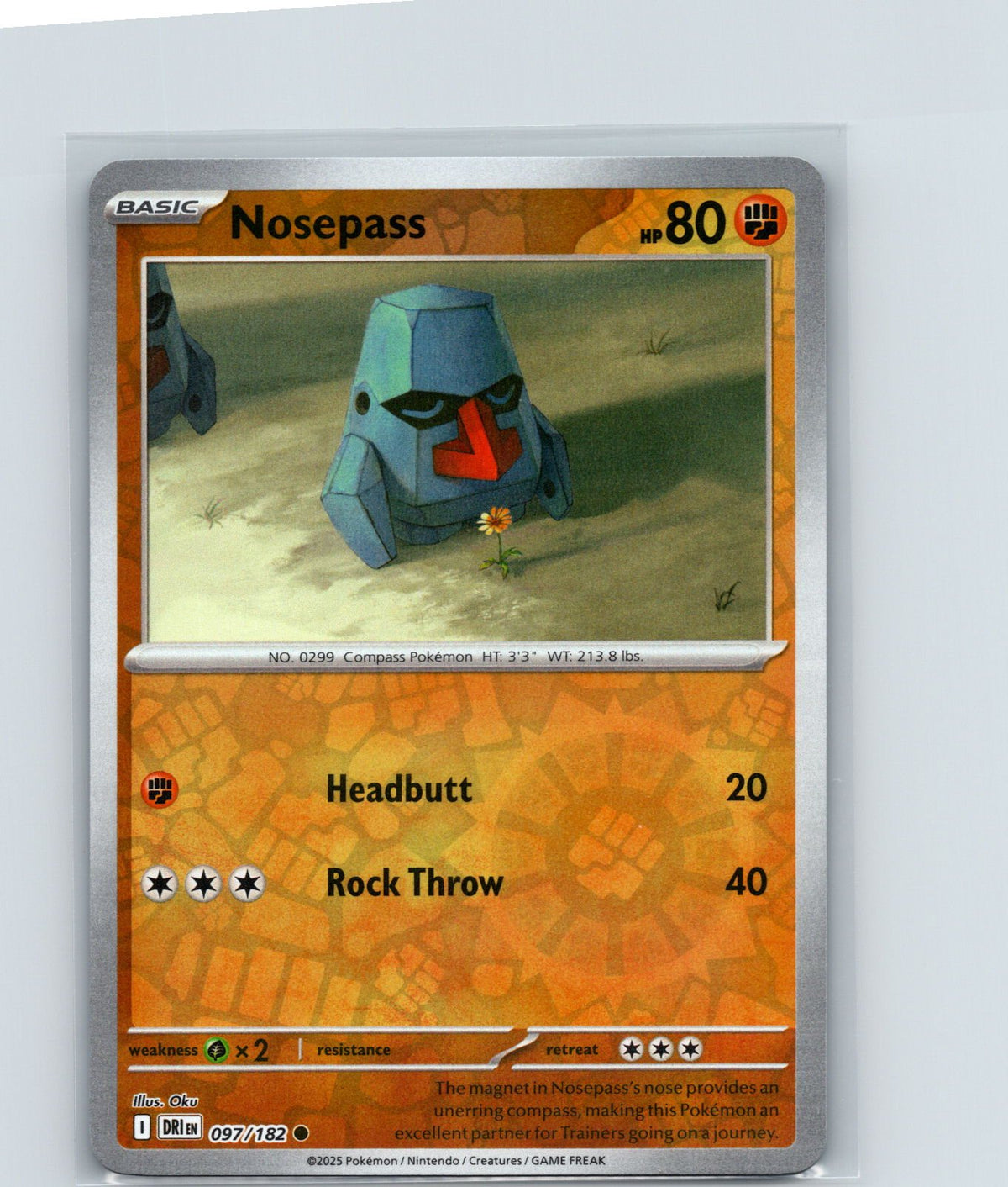 Nosepass Reverse Holo Common SV10: Destined Rivals 097/182 NM