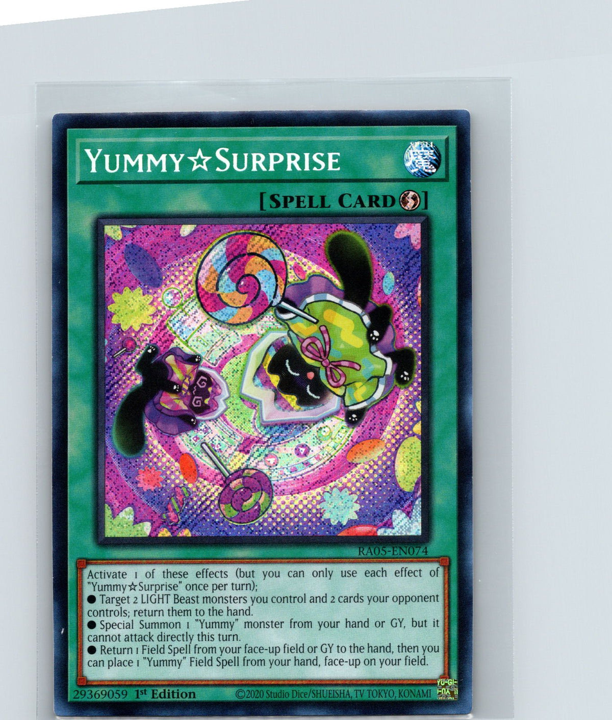 YummySurprise 1st Edition Secret Rare Rarity Collection 5 RA05-EN074 NM