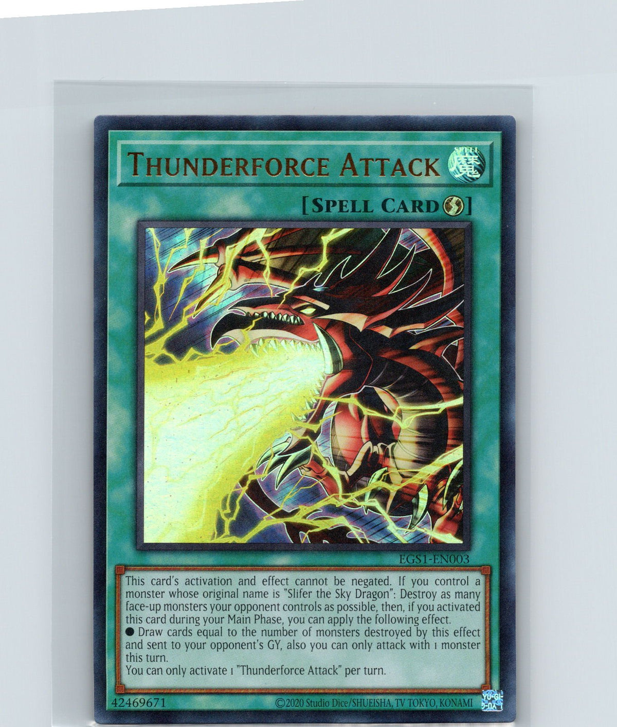 Thunderforce Attack Unlimited Ultra Rare EGS1-EN003 NM